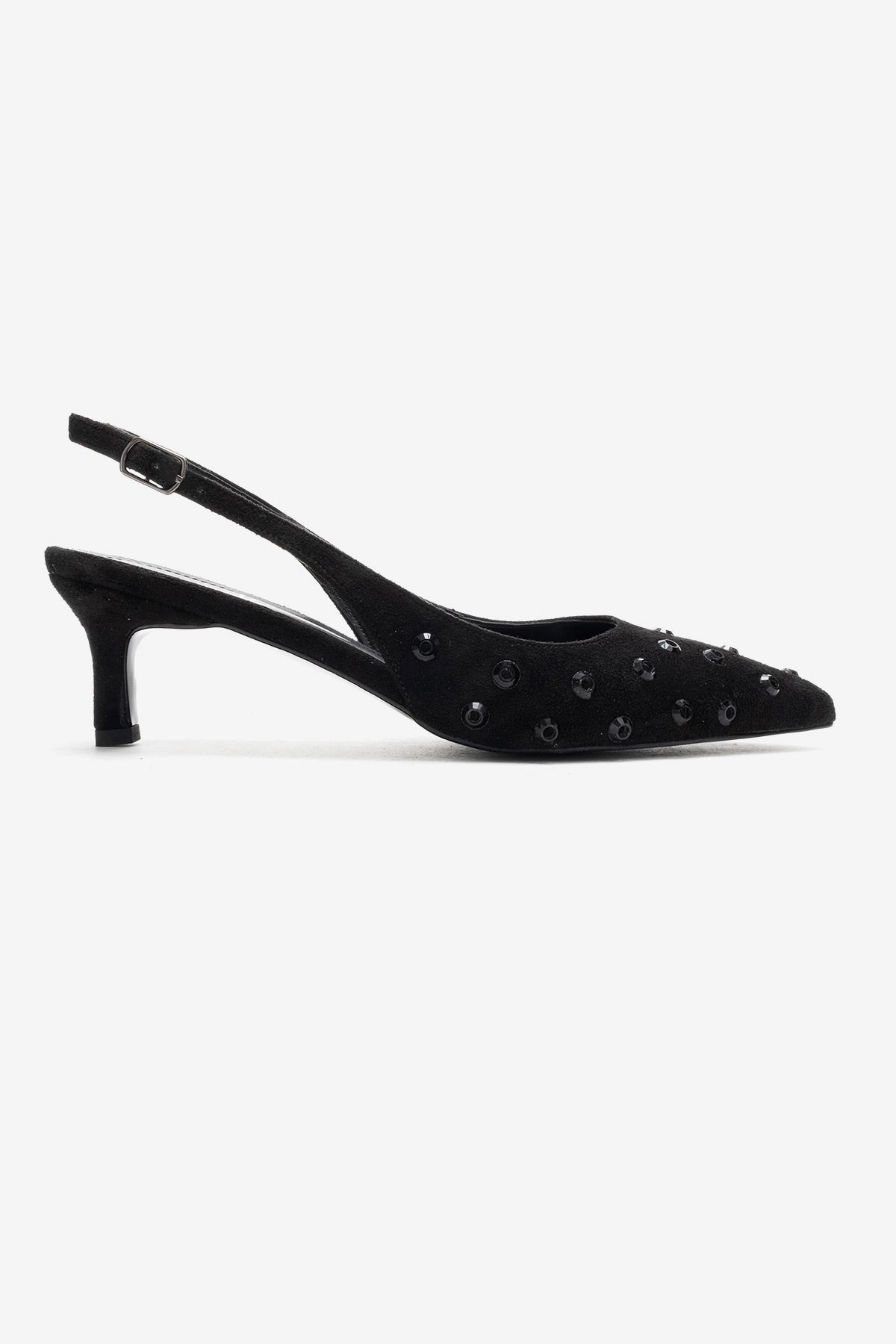 Prologue Shoes Womens Lorex Embellished Stiletto Slingback Pump