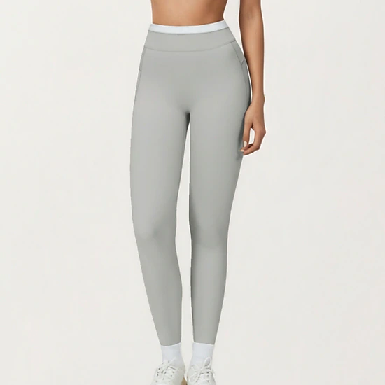 Anna-Kaci Active Women's High Waist Compression Leggings with Wide Supportive Waistband and Sleek Contoured Fit
