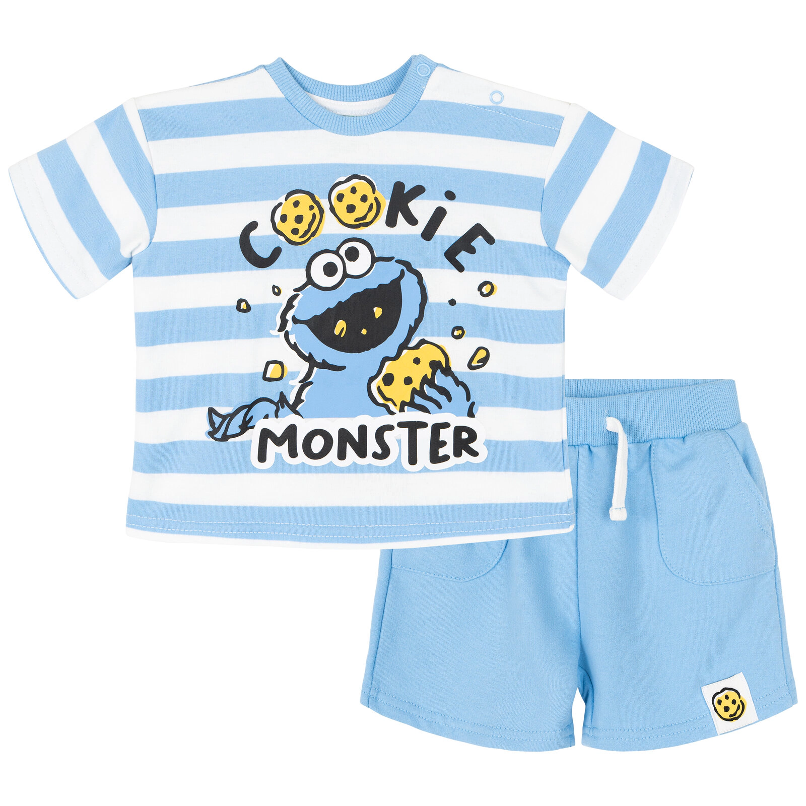 Sesame Street Toddler Boys' 2-Piece T-Shirt and Shorts Set