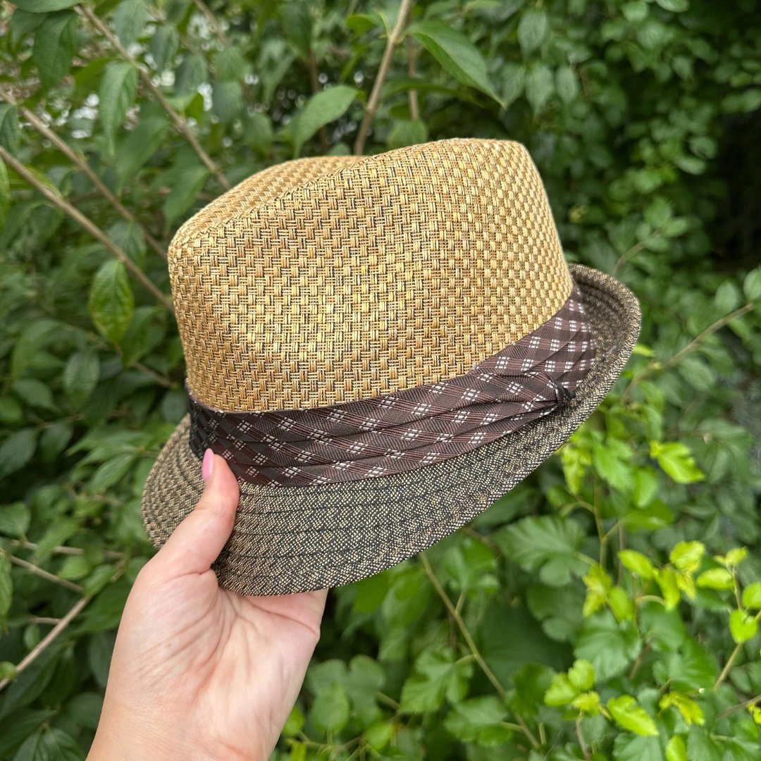Kenny K Men's Two Tone Fedora with Pleated Band