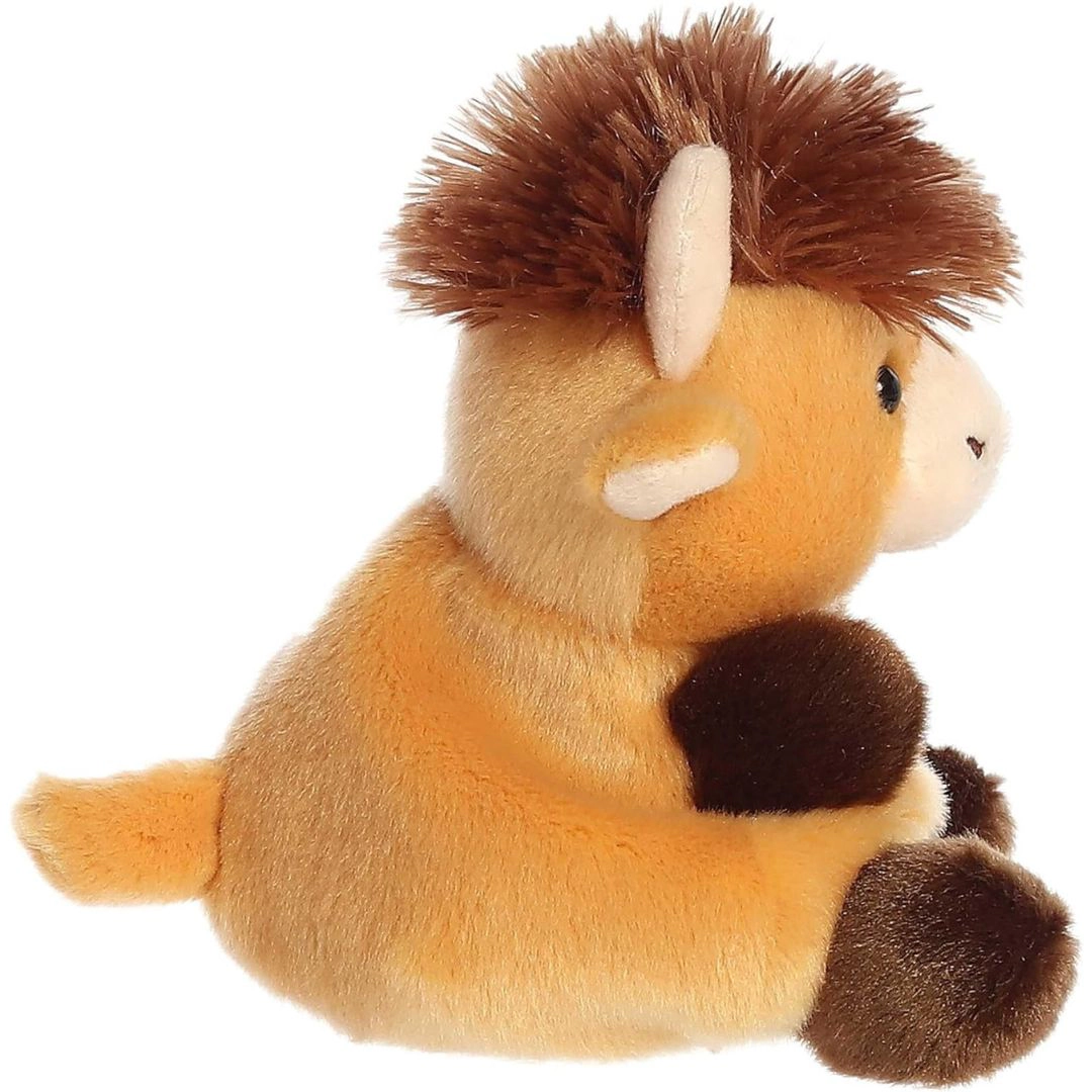 Aurora Palm Pals Hubert Highland Cow 5-Inch Stuffed Animal Plush
