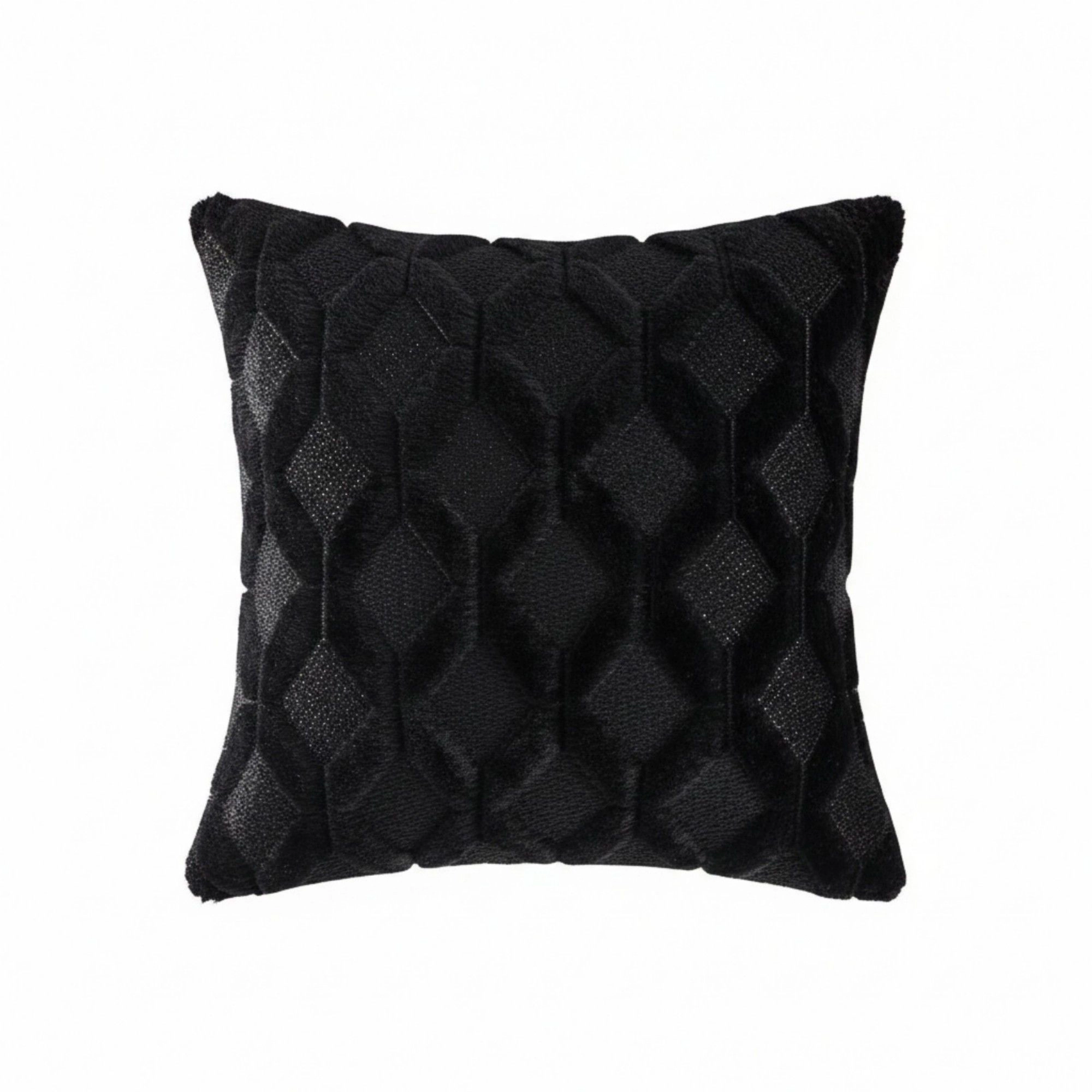 Alilang Unisex Cable Textured Pillow Cover Decorative Square Cushion Case Single Piece 17.7x17.7in