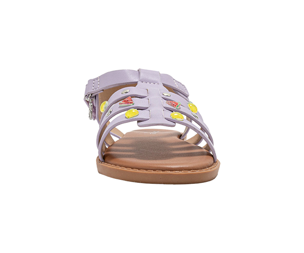 bebe Girl's Sandals - Strappy Flat and Studded Summer Shoes
