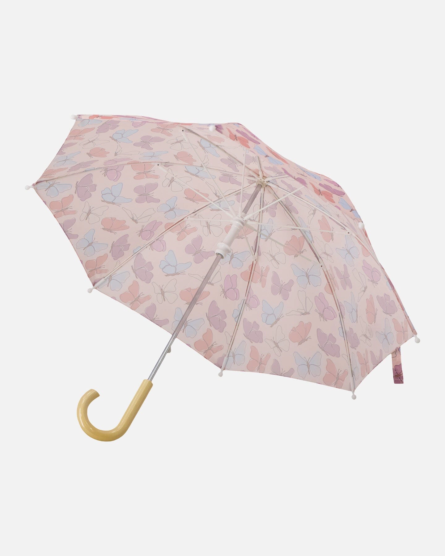 Deux par Deux Girls Umbrella Butterfly Print