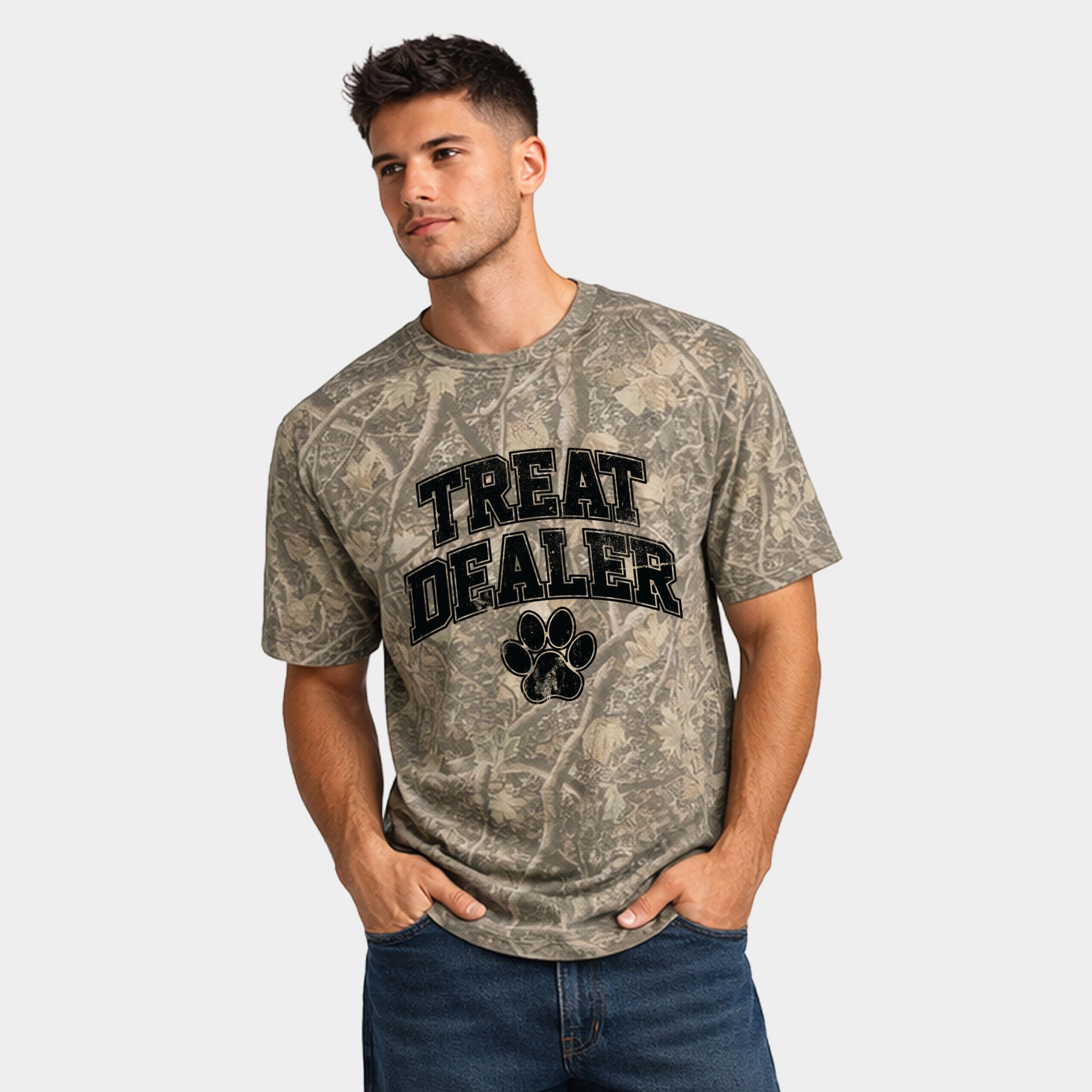 Simply Sage Market - Treat Dealer Paw Men's Heavyweight Crew