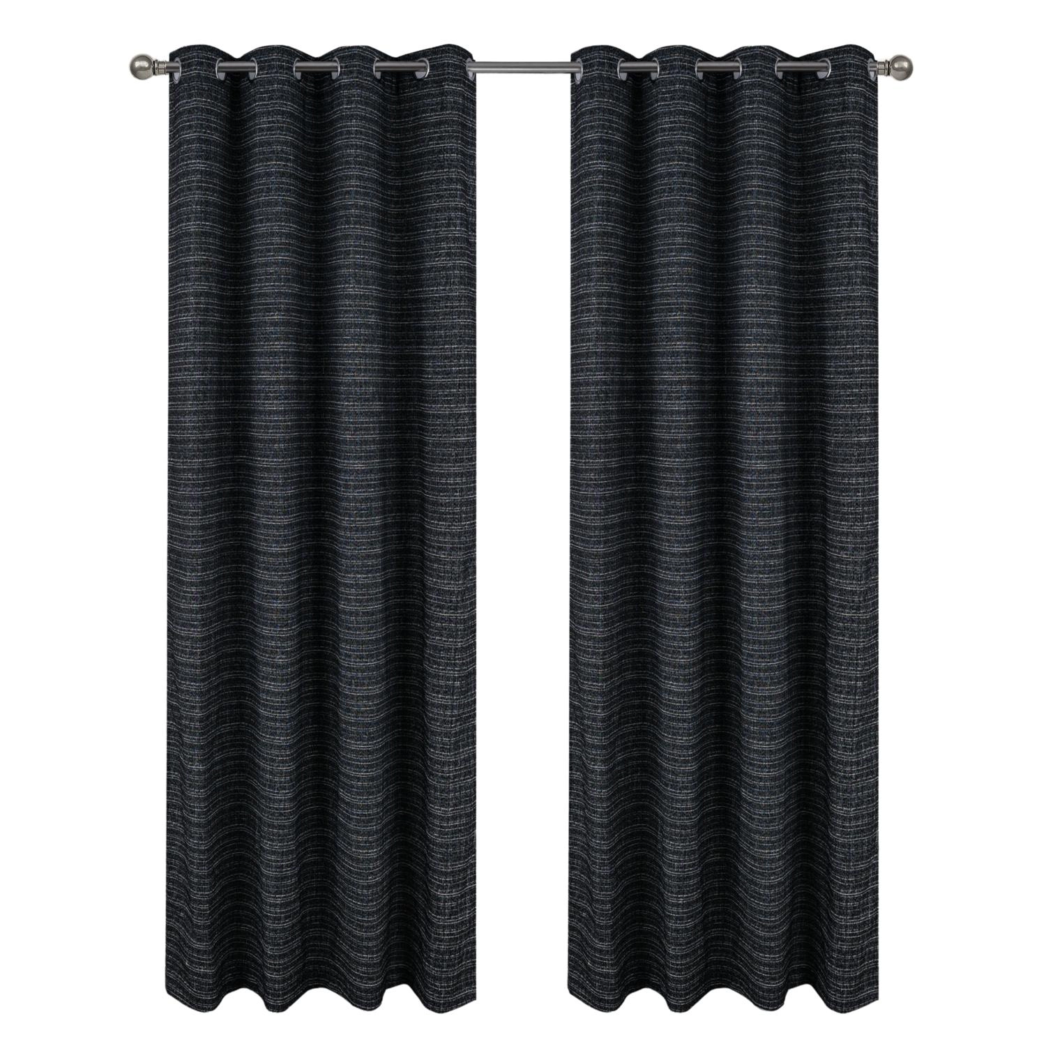RT Designer Collection Kensington Jacquard Foam Backed Luxurious Decorative Grommet Curtain Panel 54" x 84