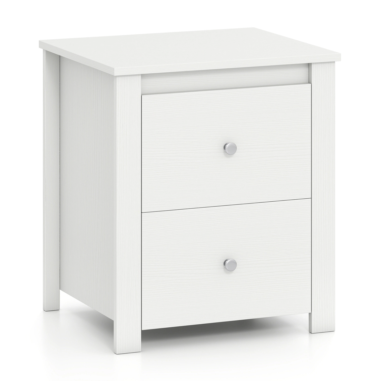 Hivvago Modern Nightstand with 2 Drawers for Small Spaces