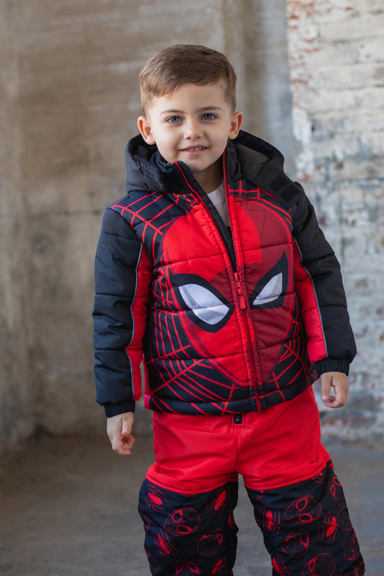 Marvel Spider-Man Boys' One Piece Ski Bib