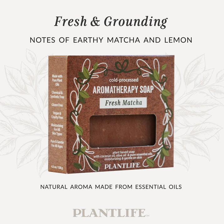 Plantlife Fresh Matcha Aromatherapy Herbal Soap