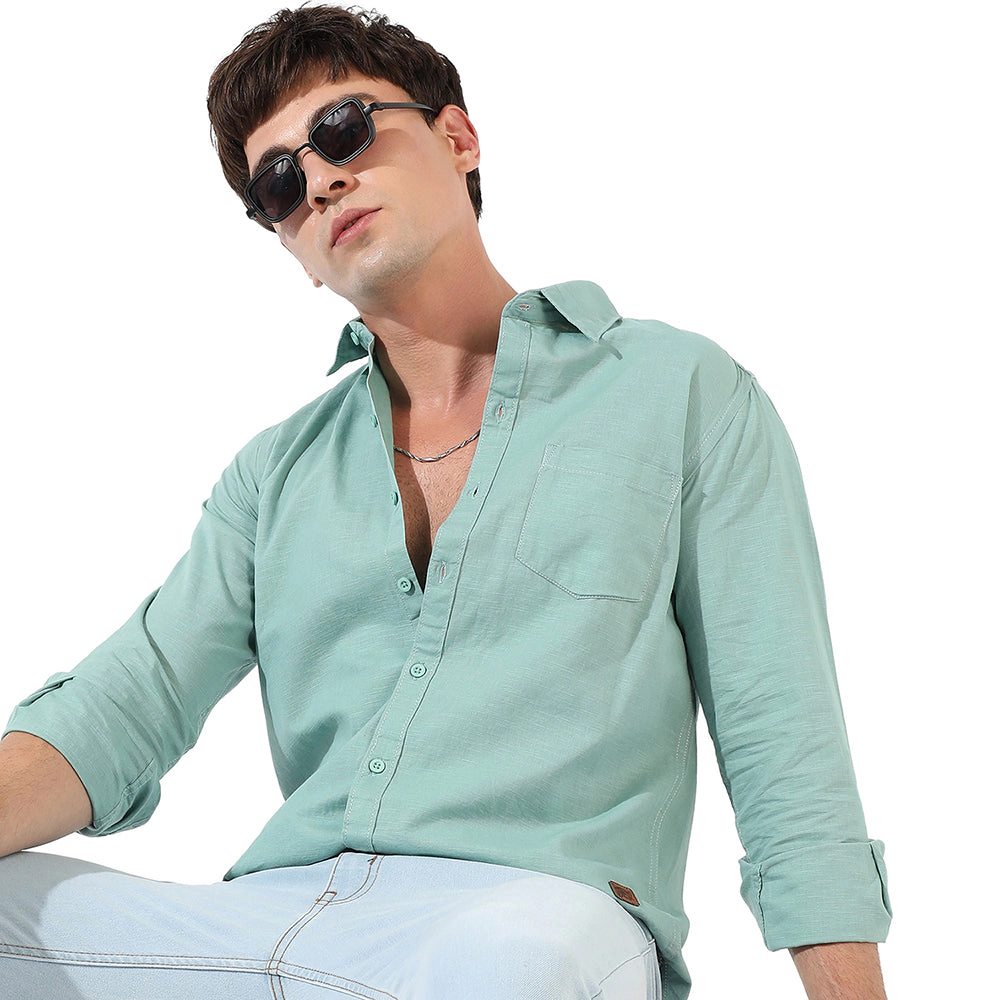 Men's Solid Casual Shirt