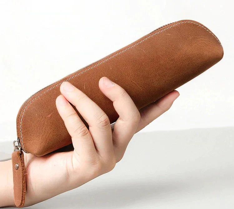 Steel Horse Leather Unisex The Paavo Pen Case | Makeup Pouch