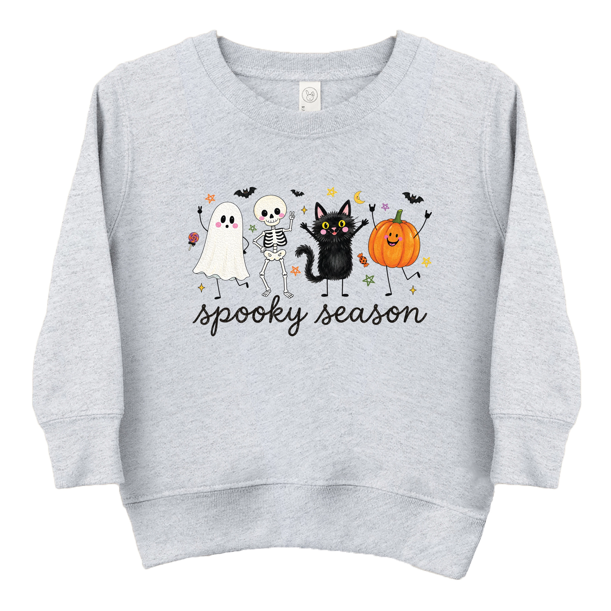The Juniper Shop - Toddler Graphic Sweatshirt Spooky Season Stick Figures