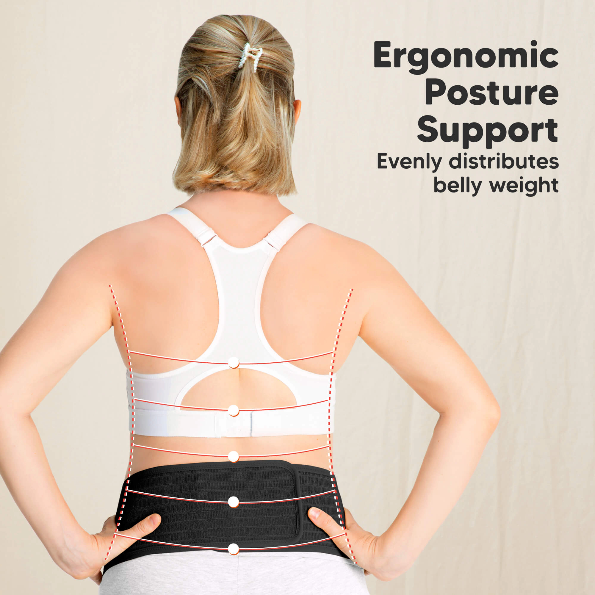 KeaBabies 2-Pack Ease Maternity Support Belts