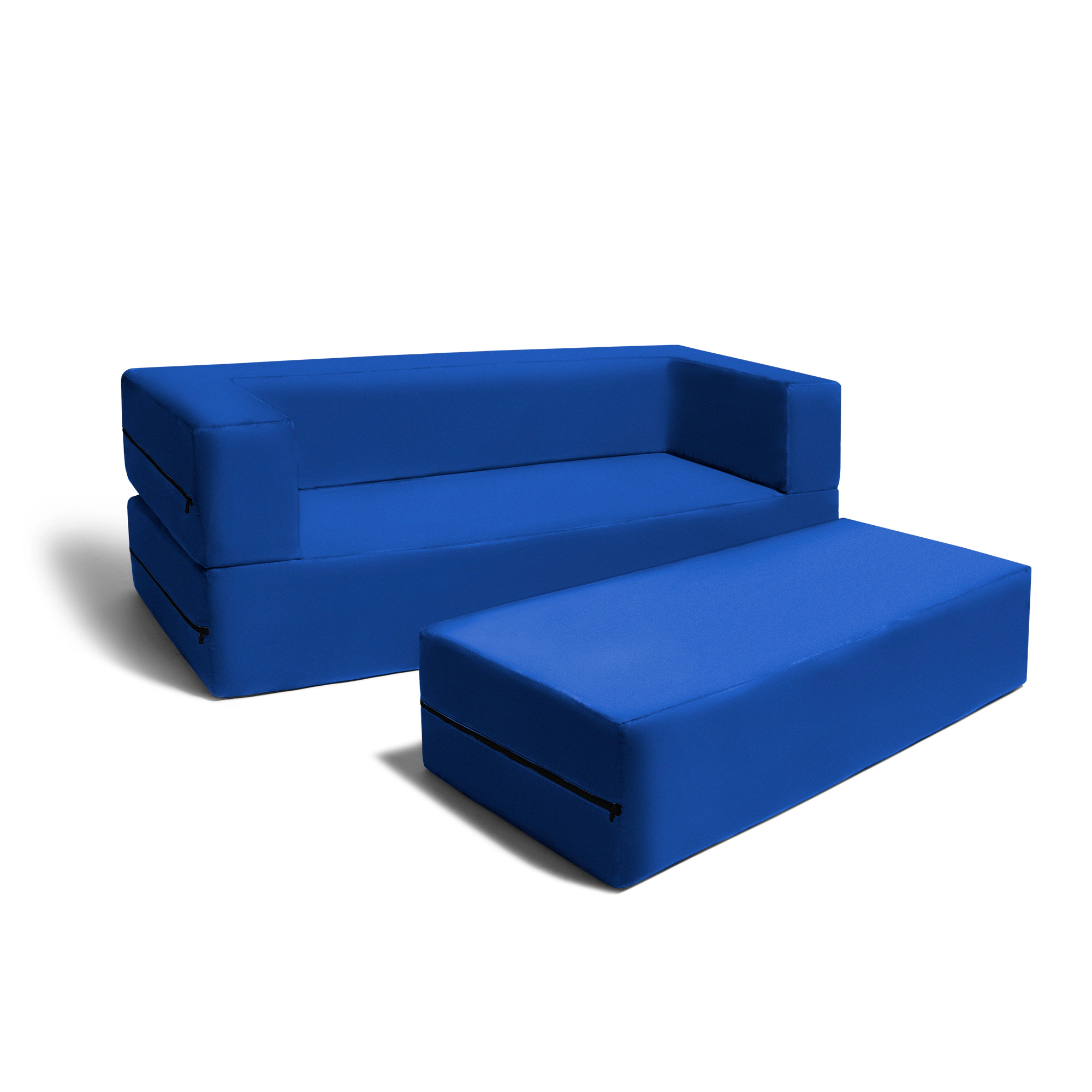 Zipline Kids Sofa & Large Ottoman, 3 1 Fold Out