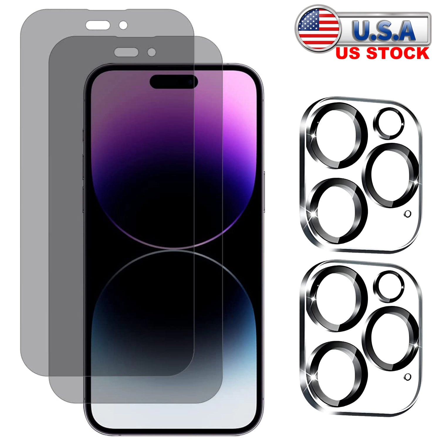 GBruno 30 Degree Privacy Tempered Glass Screen Protector 2-Pack