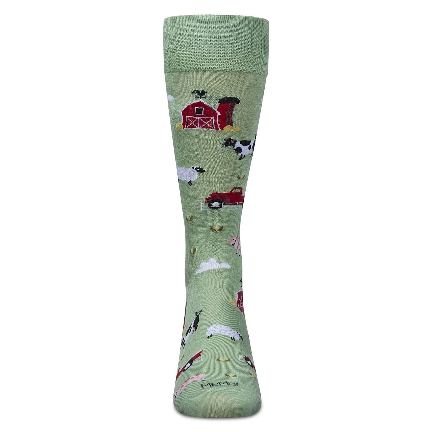 Memoi Men's Farmland Rayon From Bamboo Crew Socks