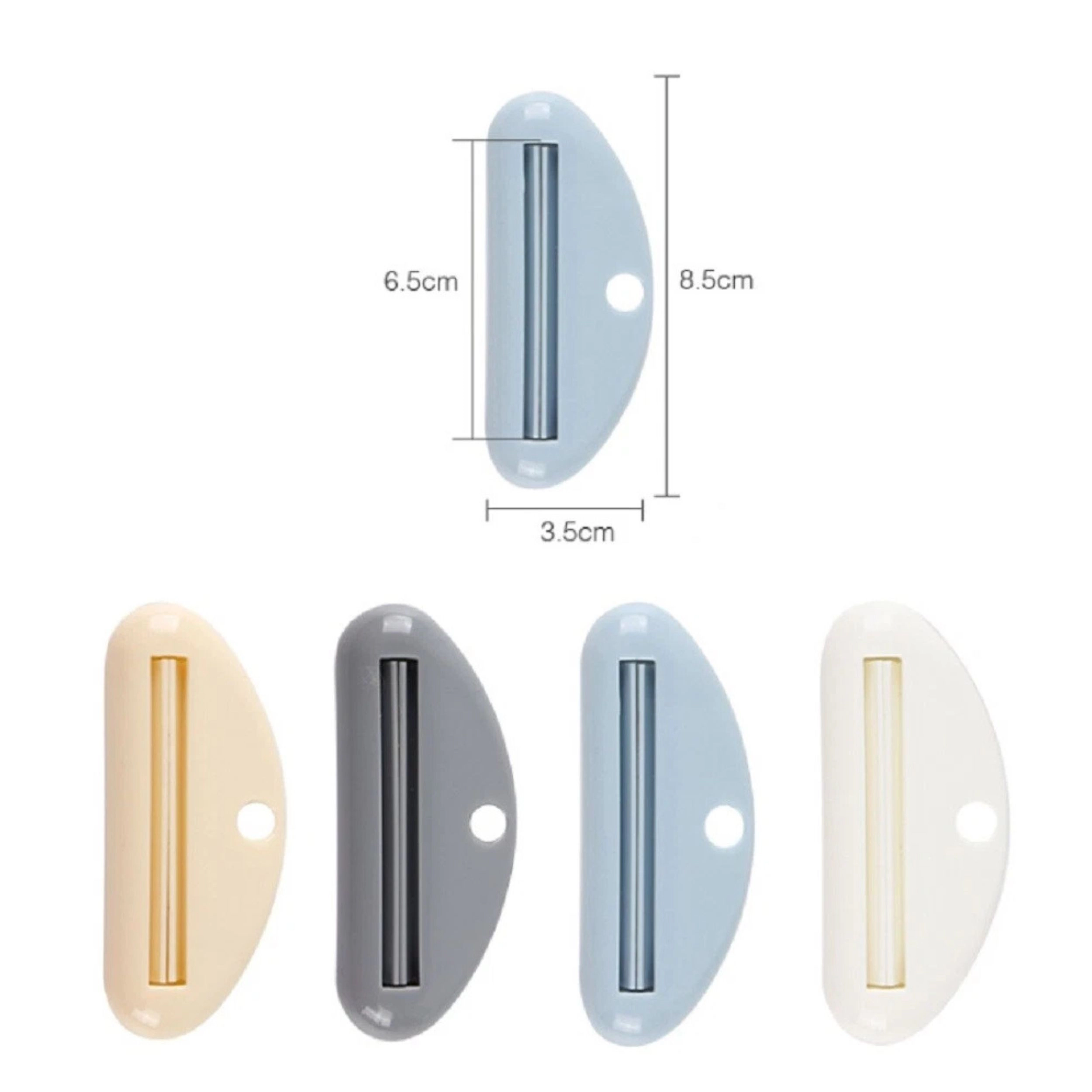 Home Collection Pack of 4 Tube Squeezer Roller Toothpaste Dispenser Tube Wringer Holder
