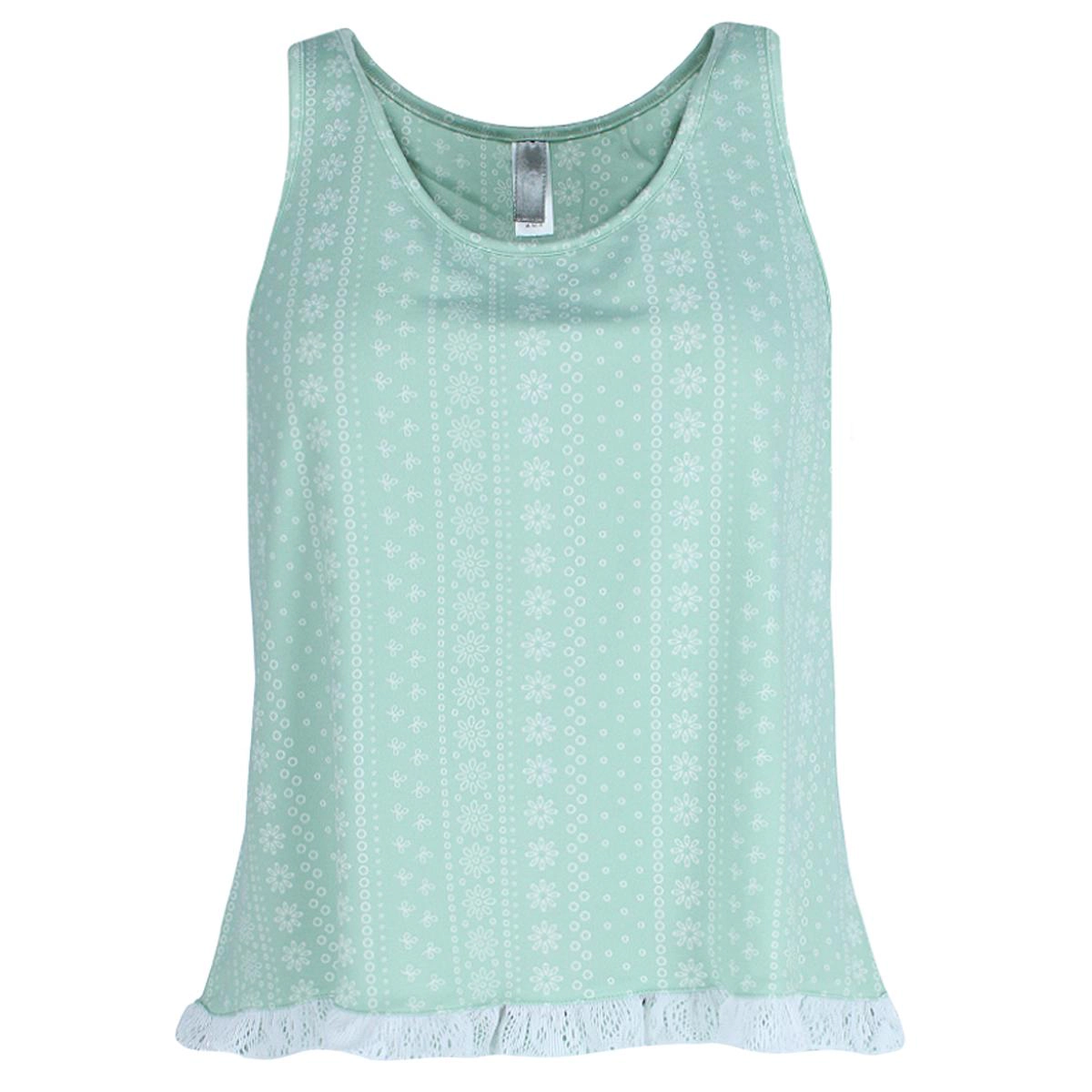 PJ Couture Women's Sleeveless Lacy Matching Short Set