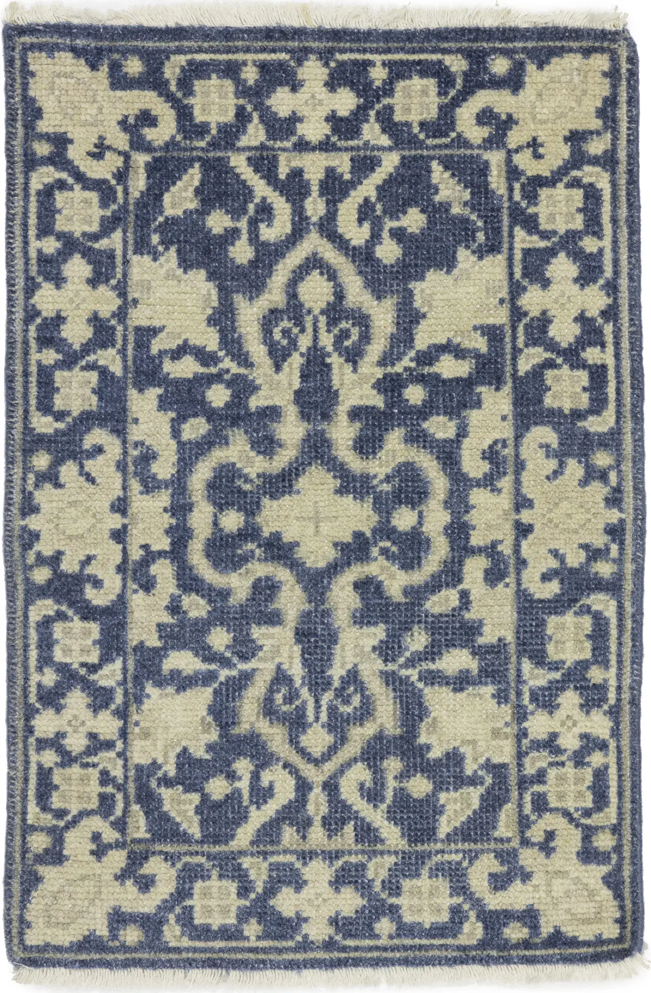 Magic Rugs Muted Slate Blue Floral 2X3 Transitional Oriental Rug
