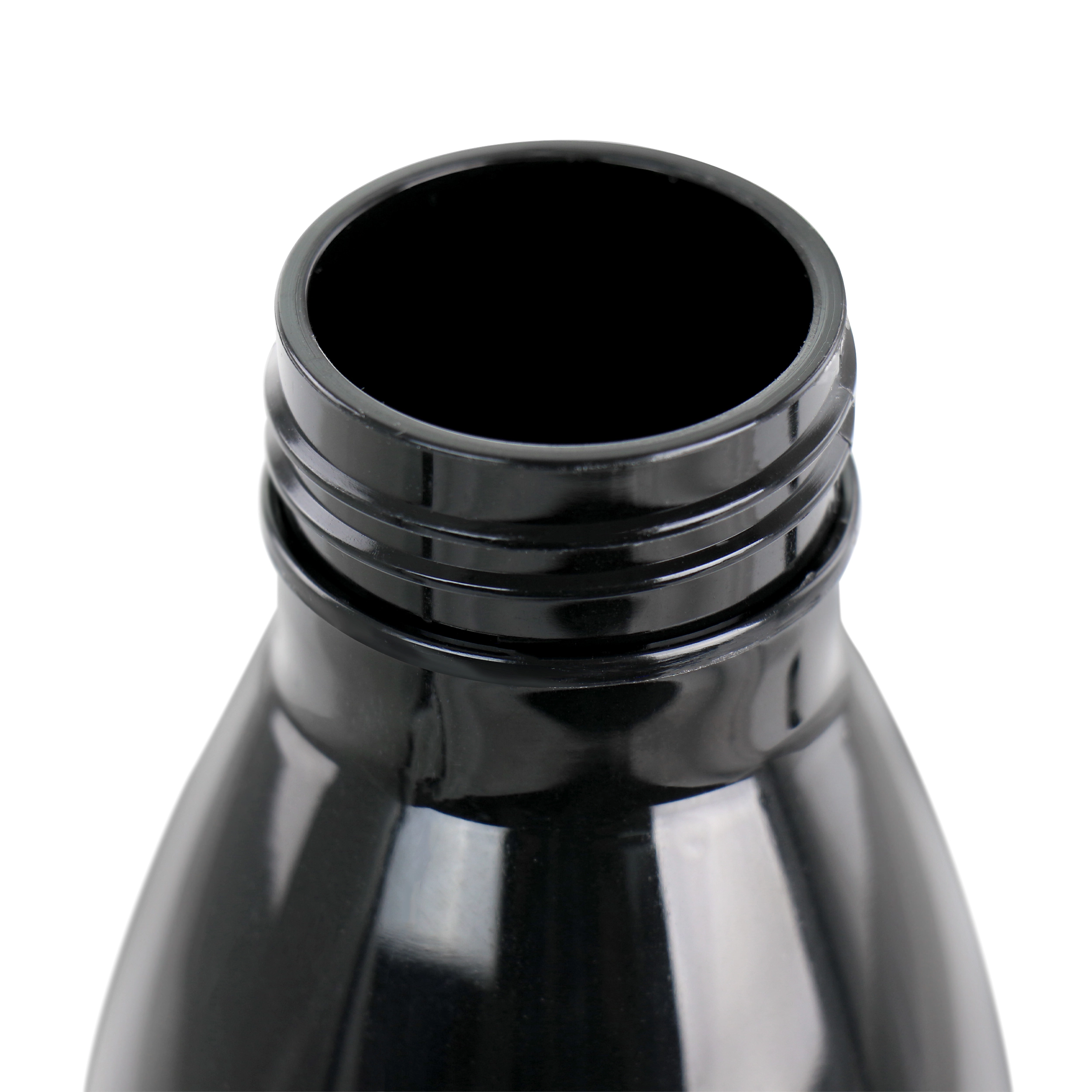 Gibson Home Dunneally 23 Ounce Plastic Water Bottle with Lid in Black