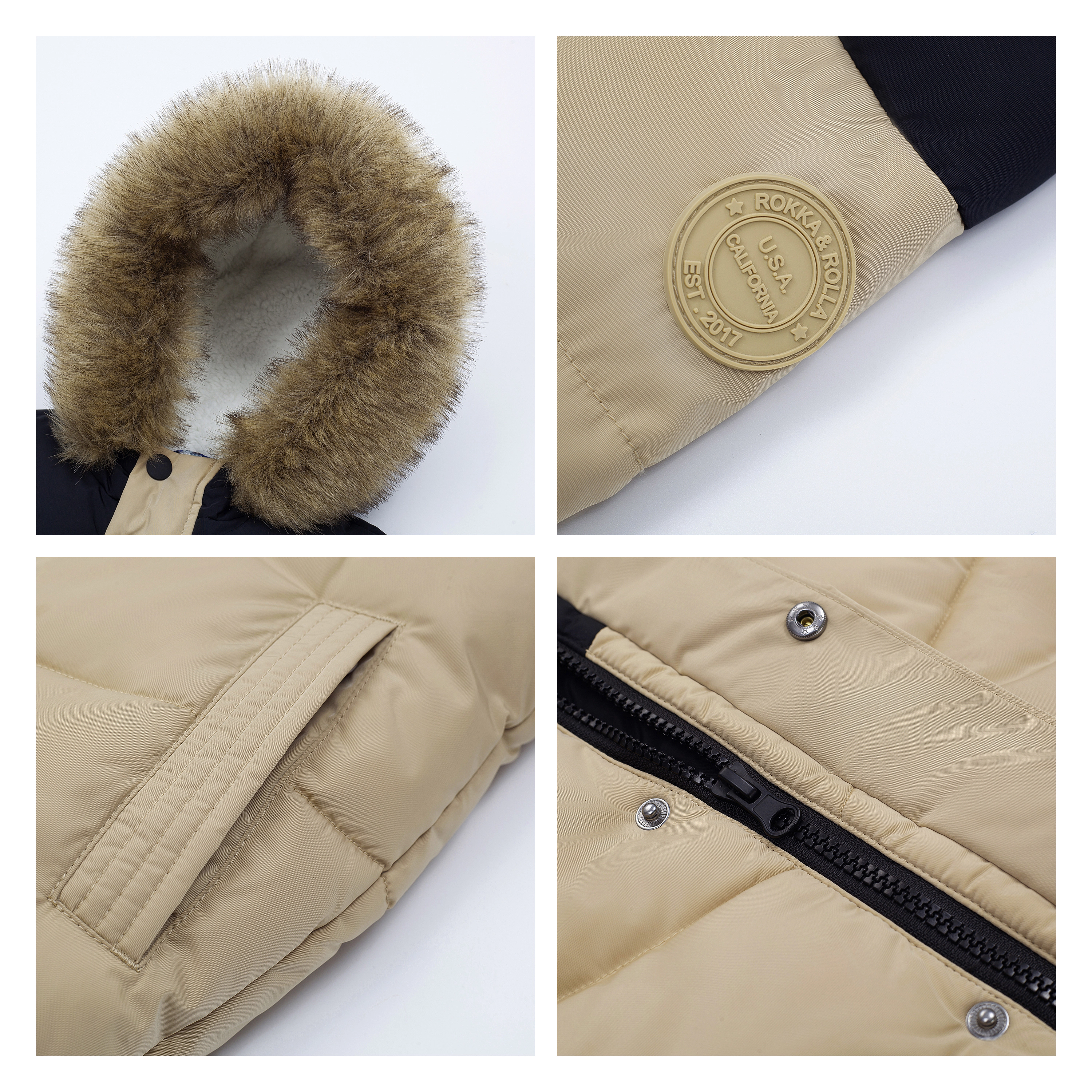 Rokka&Rolla Toddler Boys Heavy Winter Coat