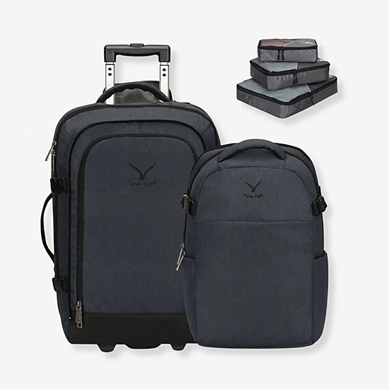 Hynes Eagle Unisex Rolling Travel Backpack Set (63L) - JCPenney