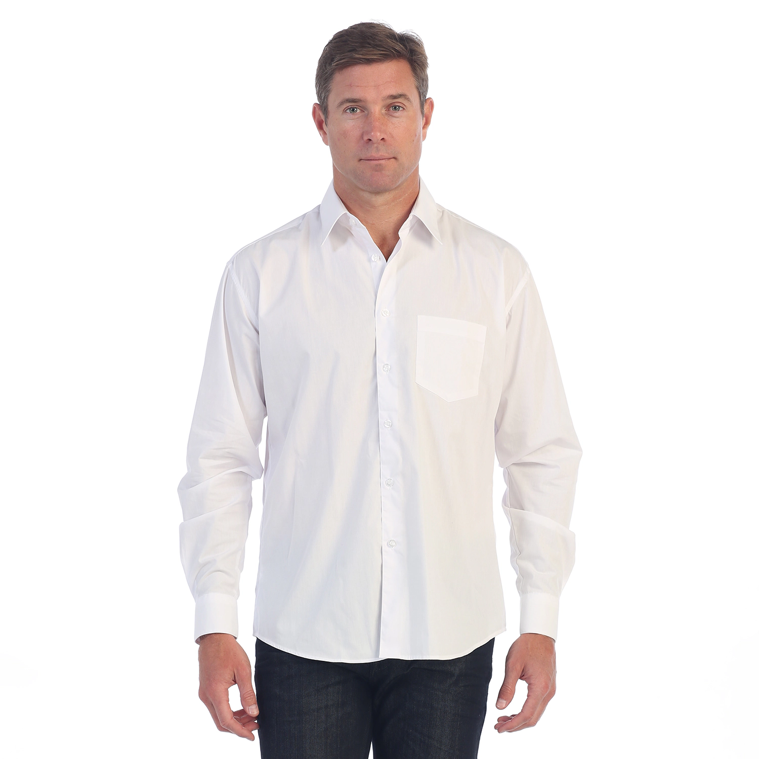 Gioberti Men's Long Sleeve Solid Dress Shirt