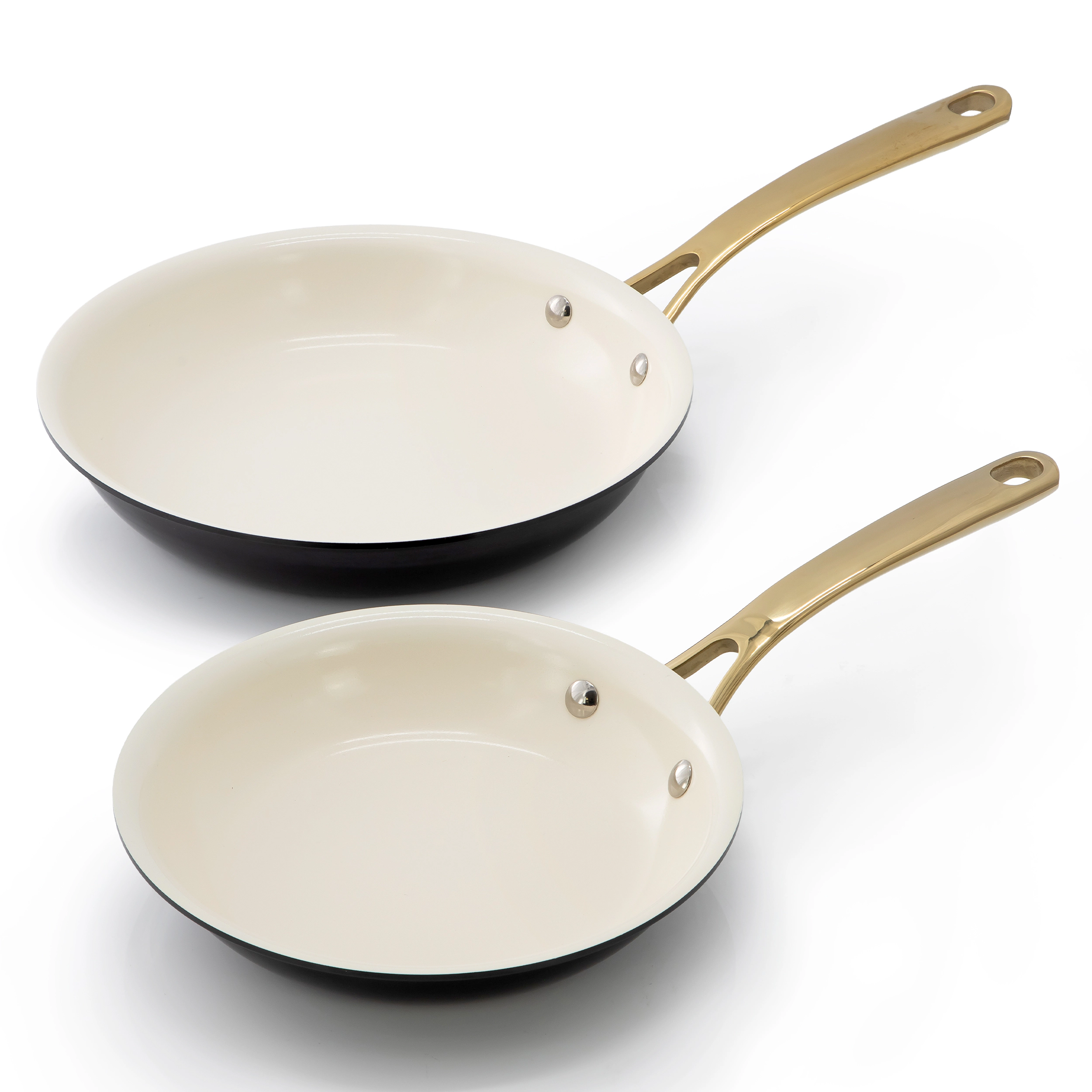 Martha Stewart Galway 10 Piece Ceramic Nonstick Enameled Aluminum Cookware Set in Black