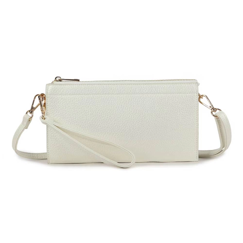 Fashnzfab Faux Leather Slim Wallet Crossbody Bag