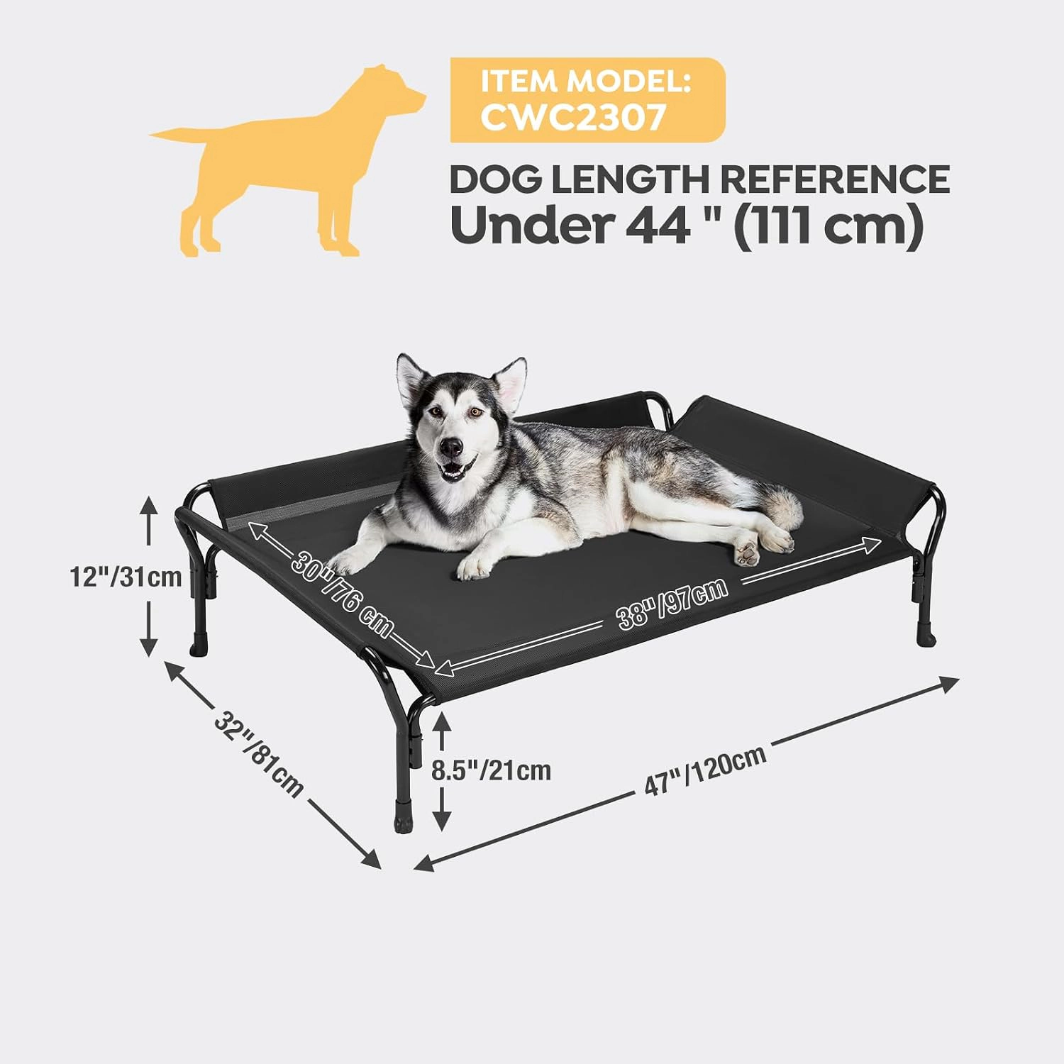 Veehoo Durable Raised Pet Bed for Dogs
