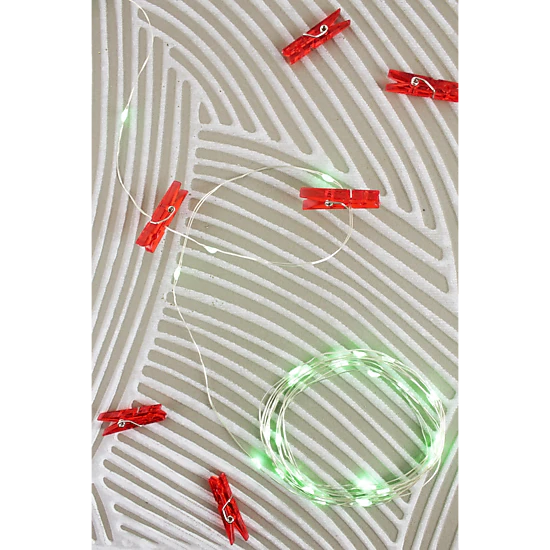 Perfect Holiday Christmas Lights, 36 LED, Battery Operated, Photo Clip ...