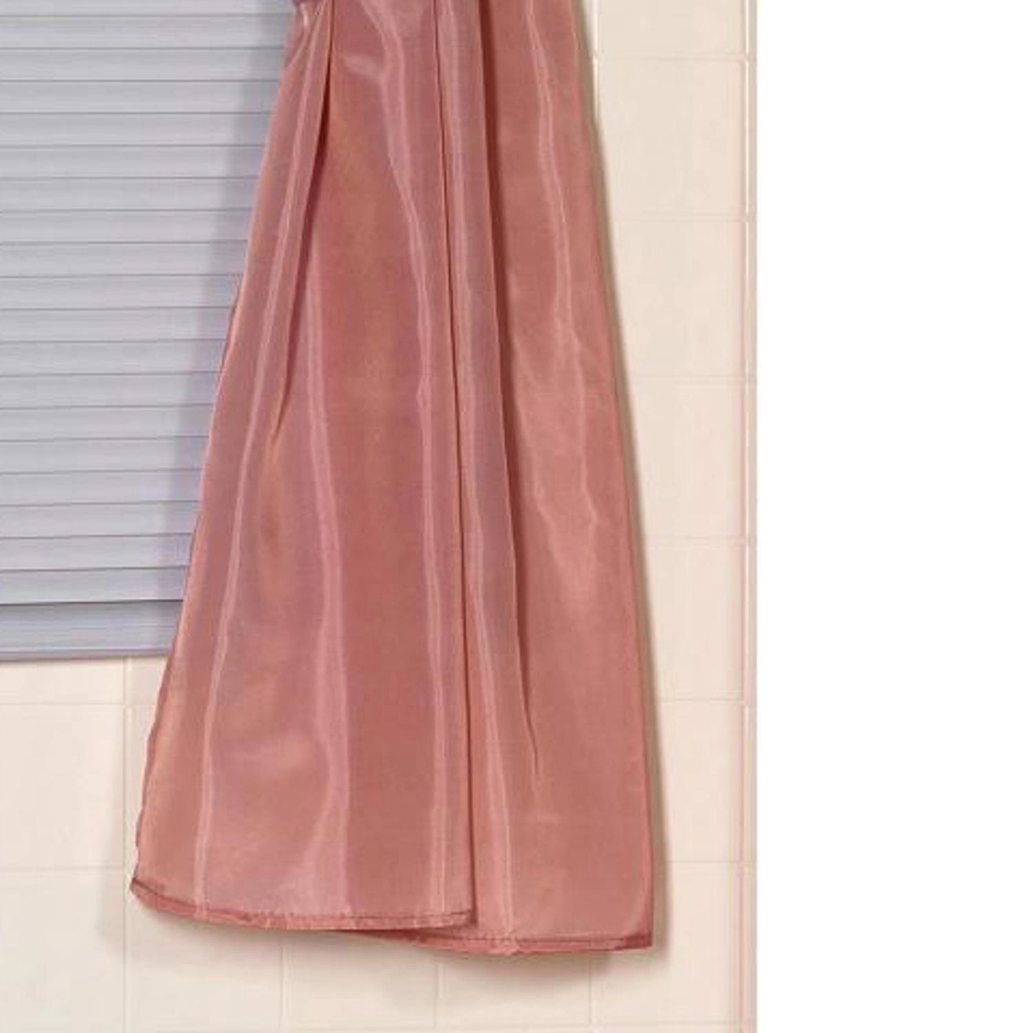 Carnation Home Fashions Polyester Fabric Window Curtain Rose 34x54