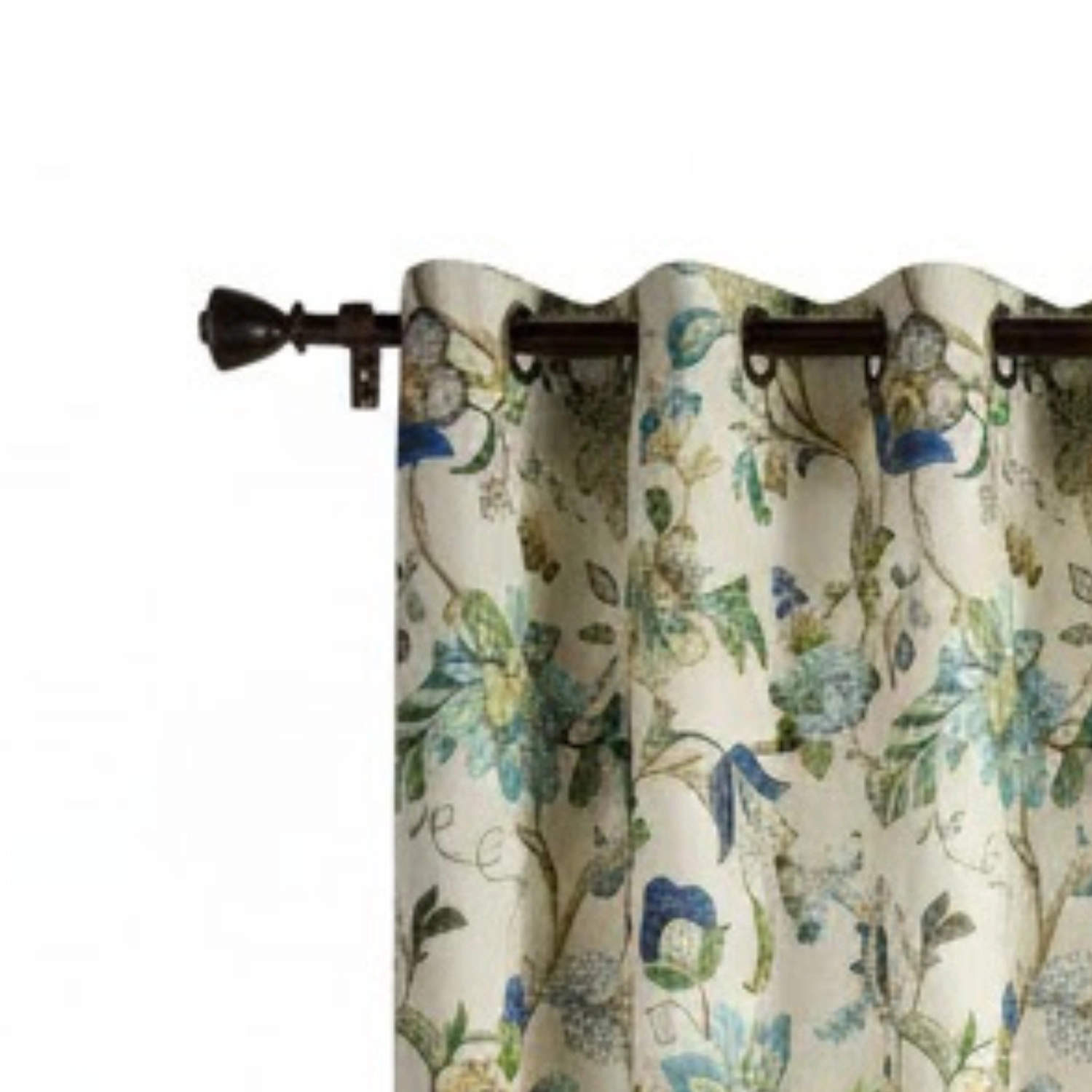 Ellis Curtain 100% Polyester Brissac Colrful Jacobean Pattern Grommet Curtain Panel Lined 50" x 84