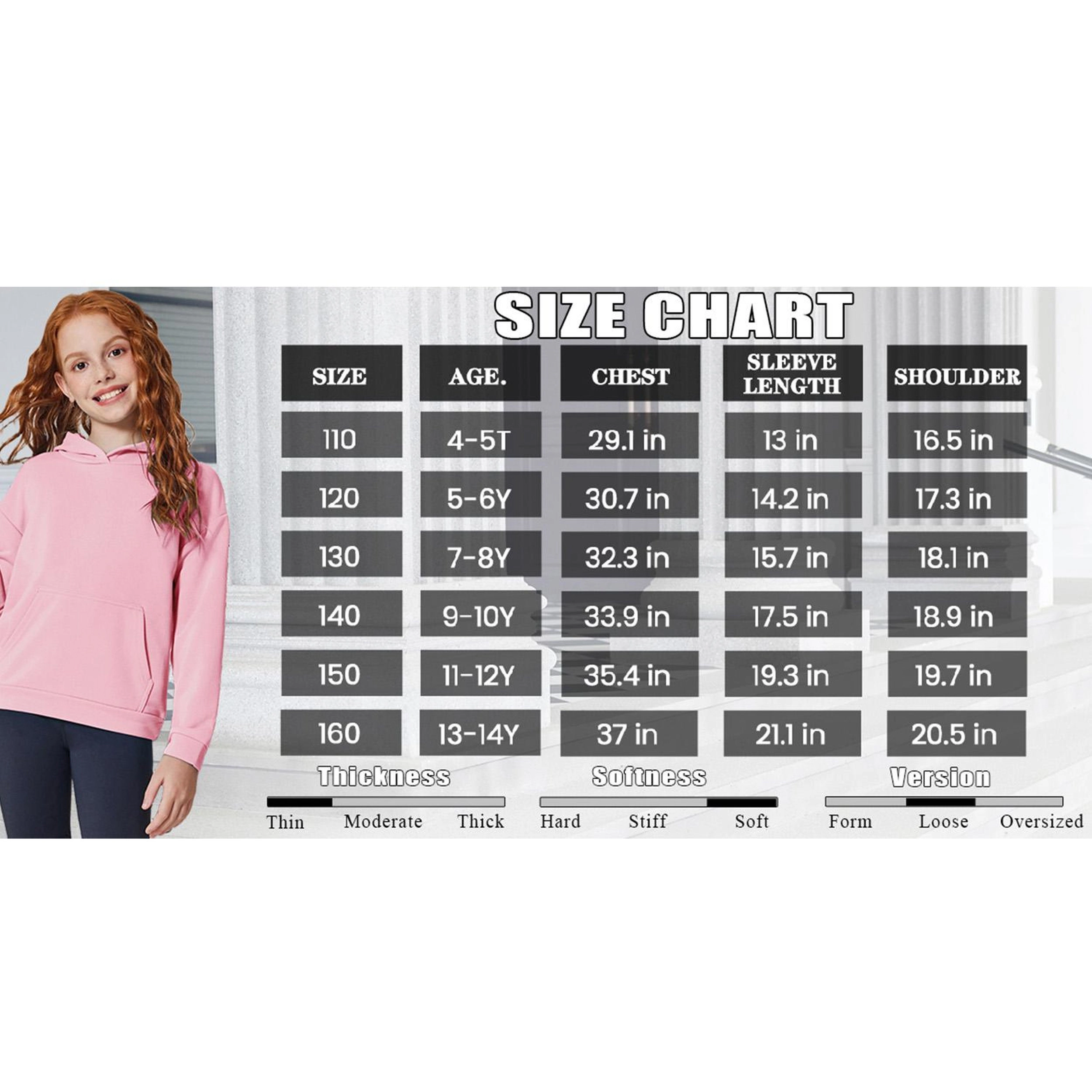 Arshiner Girls Tie Dye Sweatshirts Loose Casual Hoodies Long Sleeve Pullover Hooded Tops
