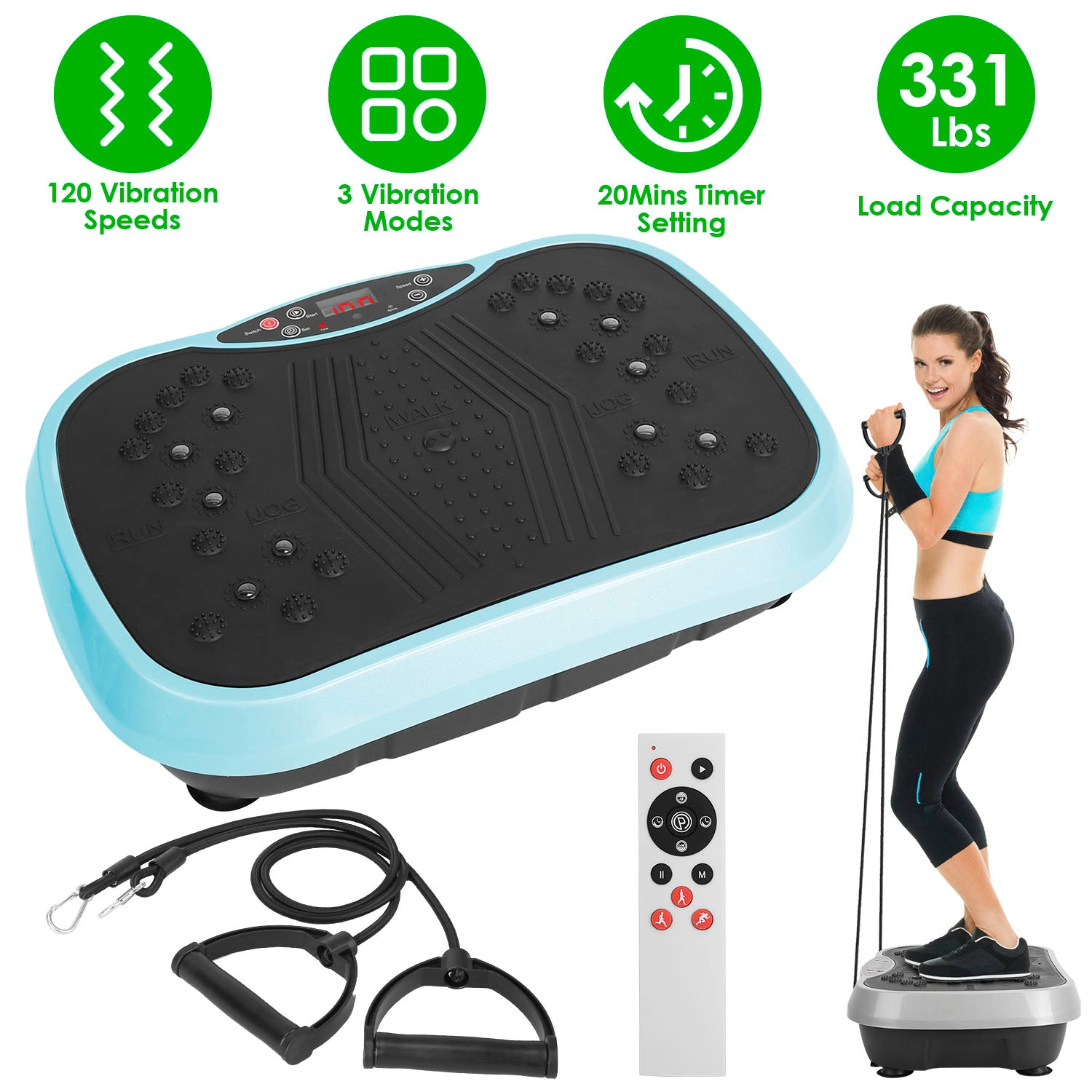 GBruno Whole Body Vibration Platform With Bands