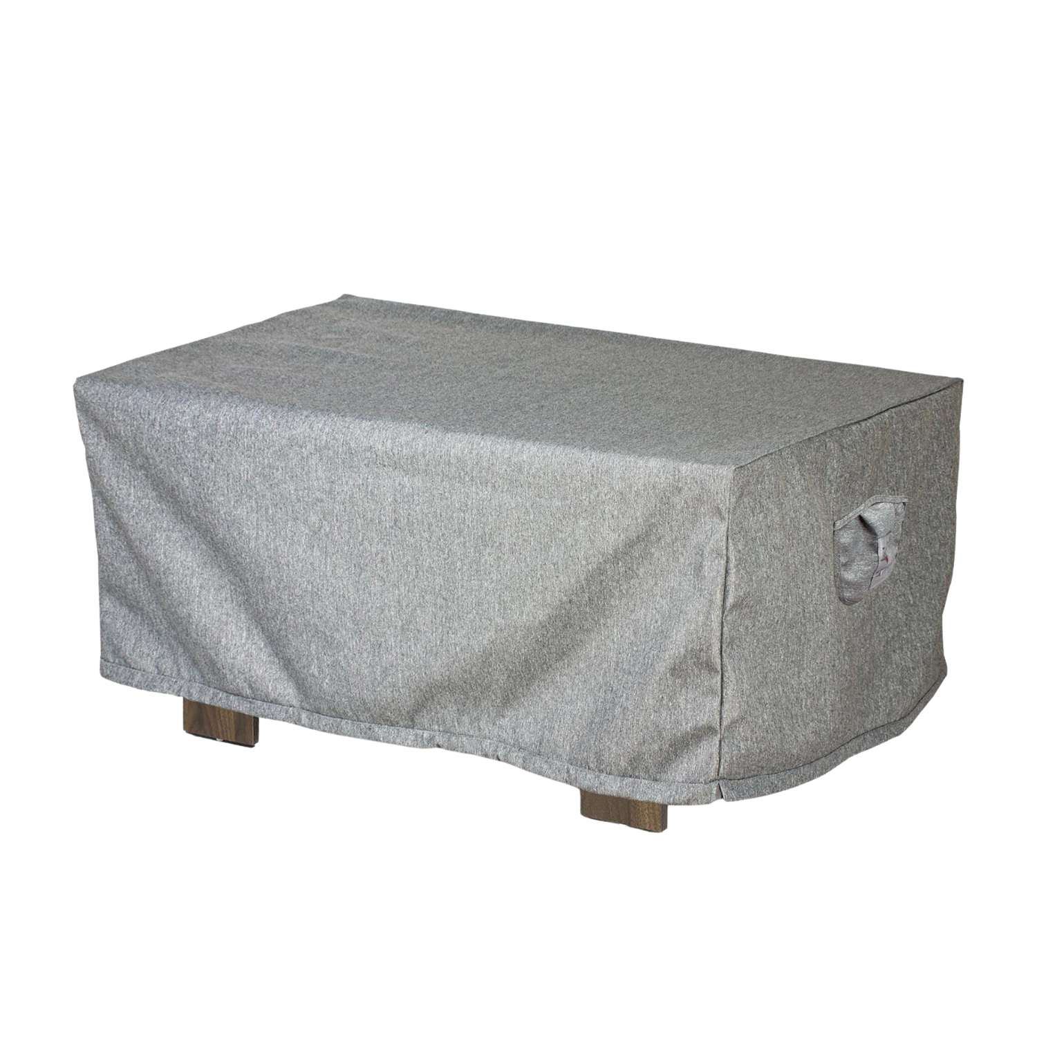 Summerset Shield Platinum 3-Layer Water Resistant Outdoor Coffee Table Cover - 56x28", Grey Melange