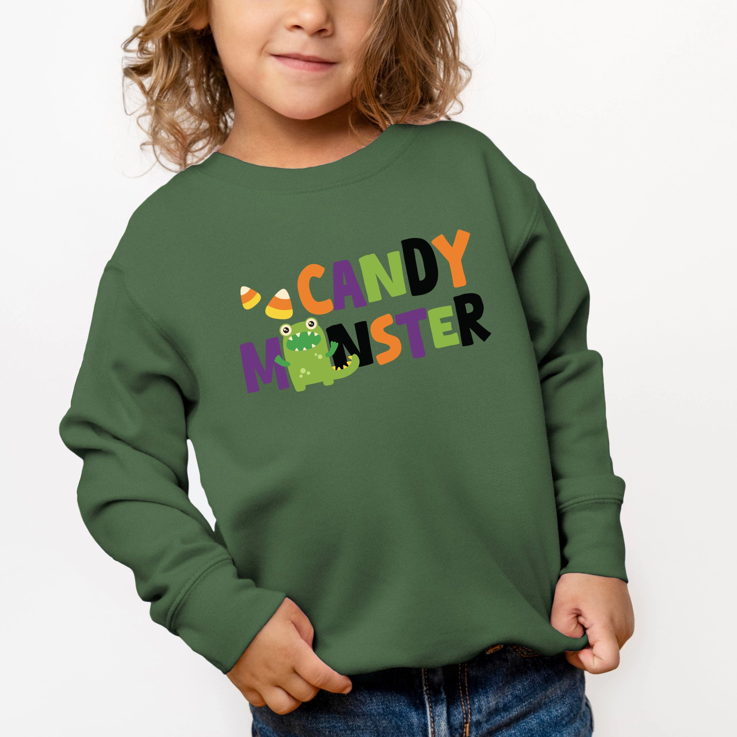 The Juniper Shop - Toddler Graphic Sweatshirt Candy Monster Colorful