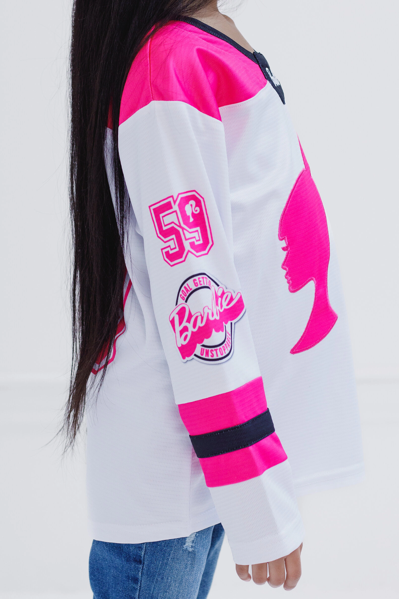 Barbie Girls' Athletic Hockey Jersey