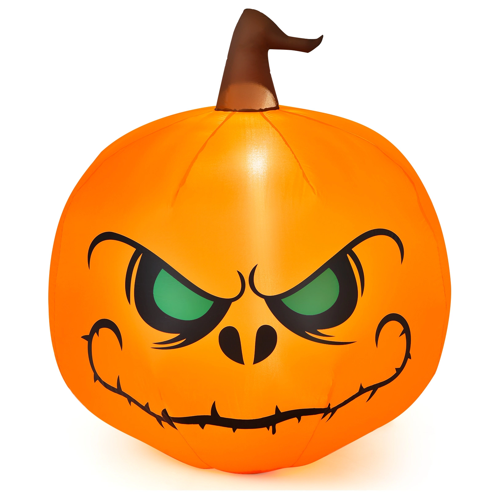 LJG 4 Feet Halloween Inflatable Pumpkin with Build-in LED Light