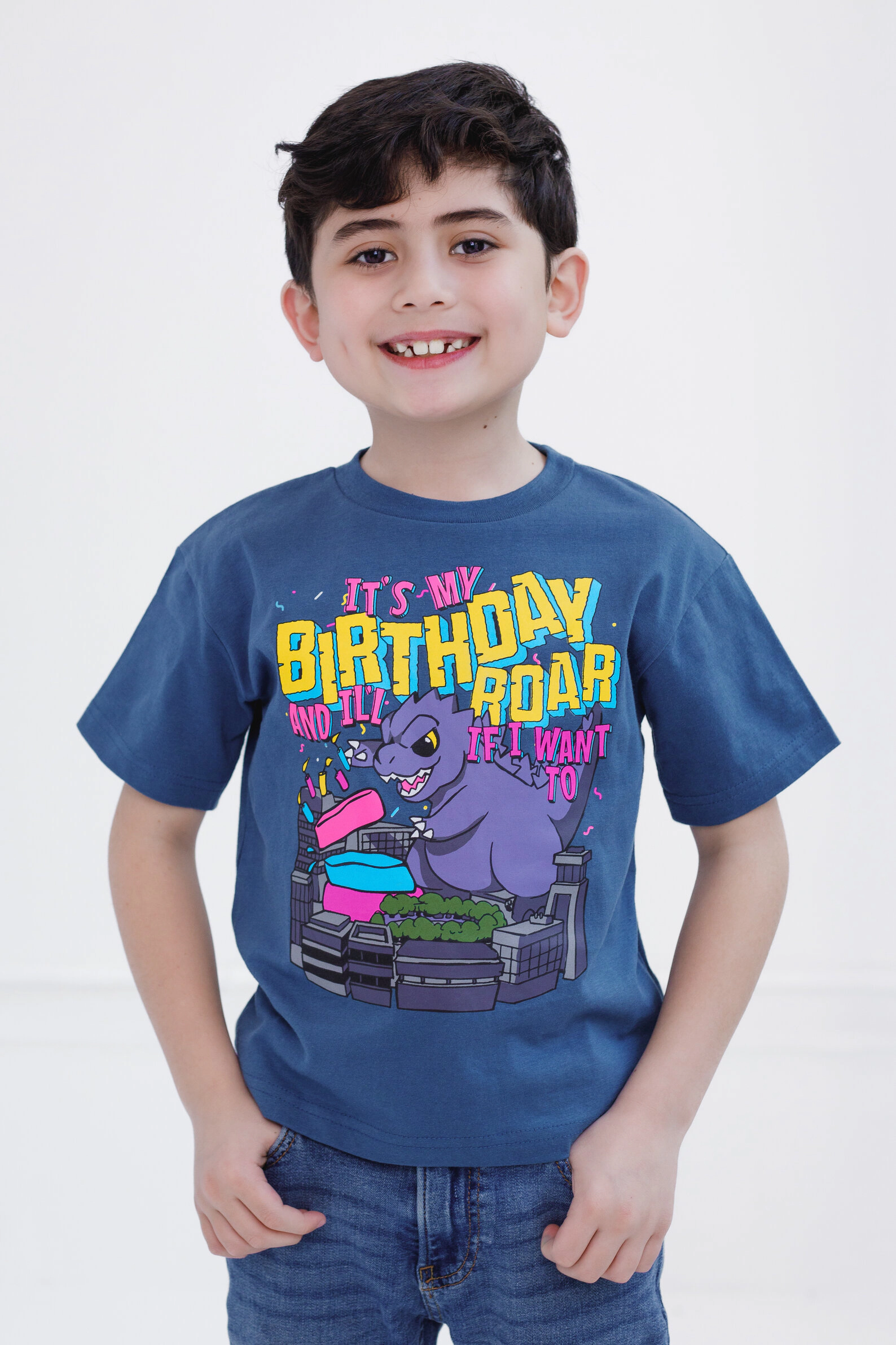 Godzilla Boys' Birthday T-Shirt