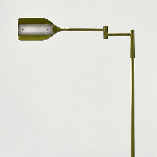 Brightech Leaf 53" Modern Pharmacy Swing Arm Floor Lamp with Adjustable LED Reading Shade