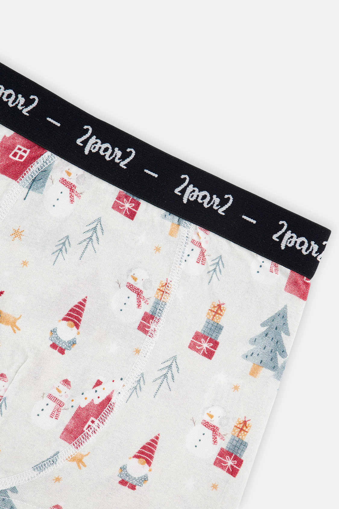 Deux par Boys Holiday Print Boxer Pack of 3 with Elastic Waistbands