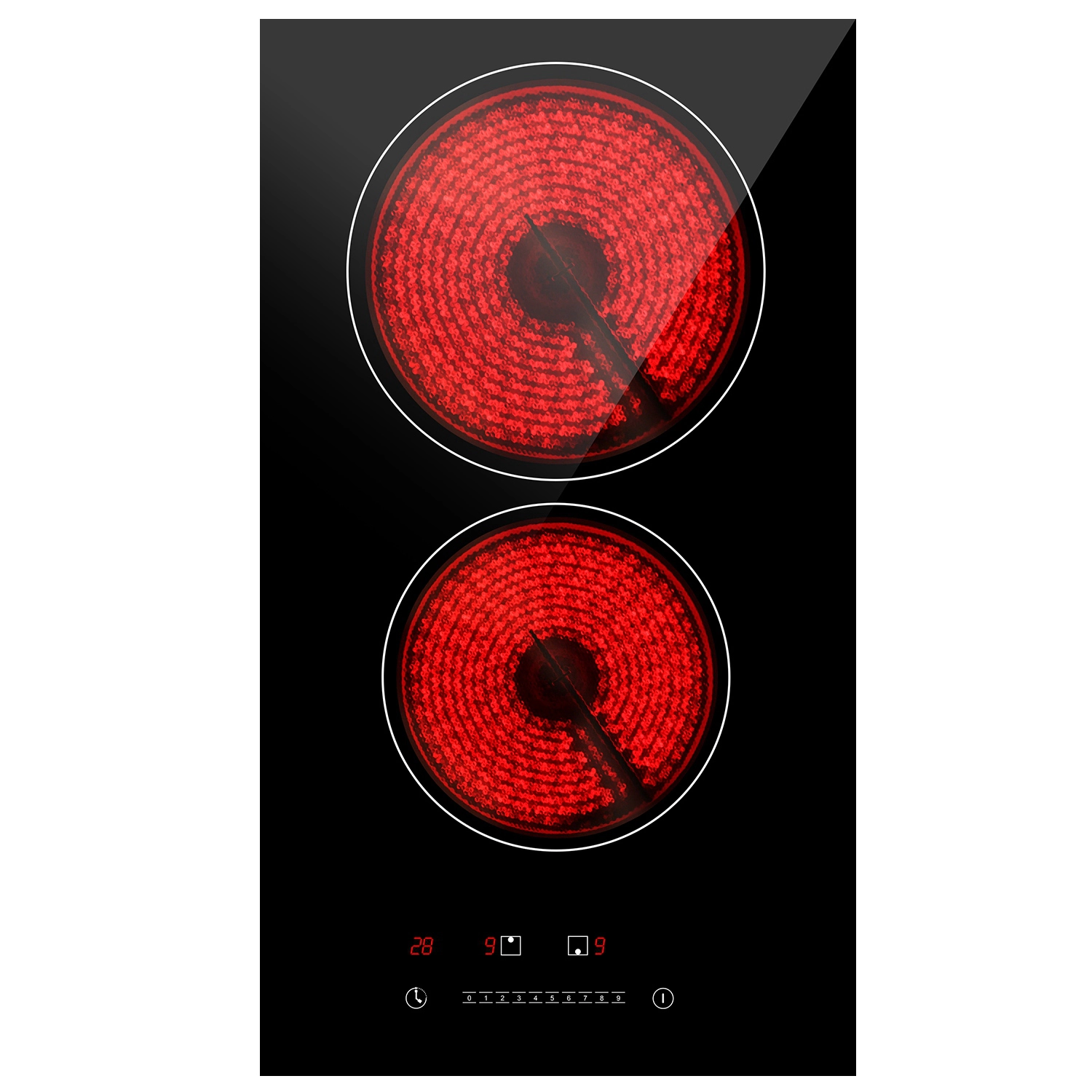 GBruno Dual Zone 1900W Electric Ceramic Cooktop