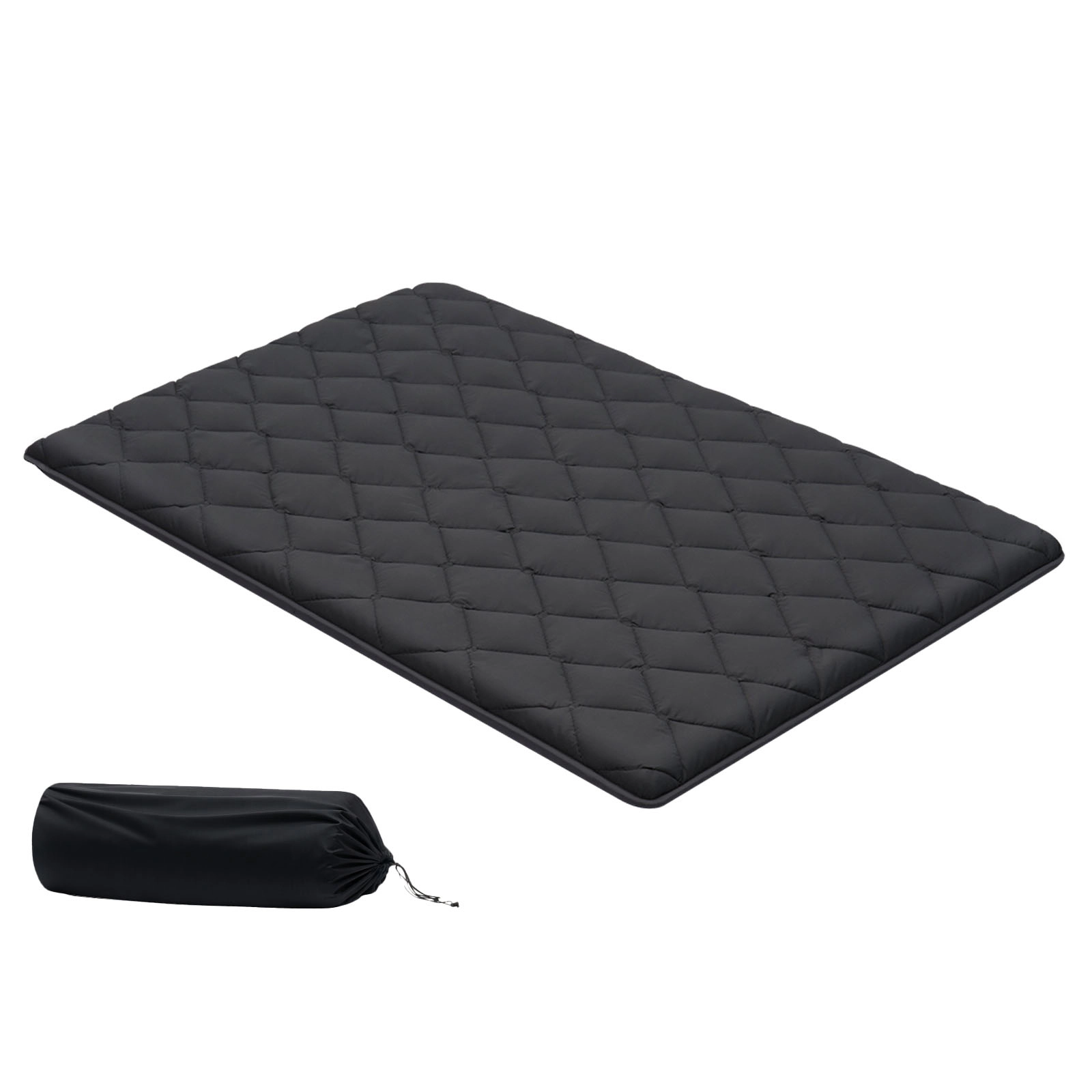 HONGGE Japanese Tatami Mat Foldable Japanese Tatami Mattress Futon Mattress with Storage Bag & Fastener 9-Layer Floor