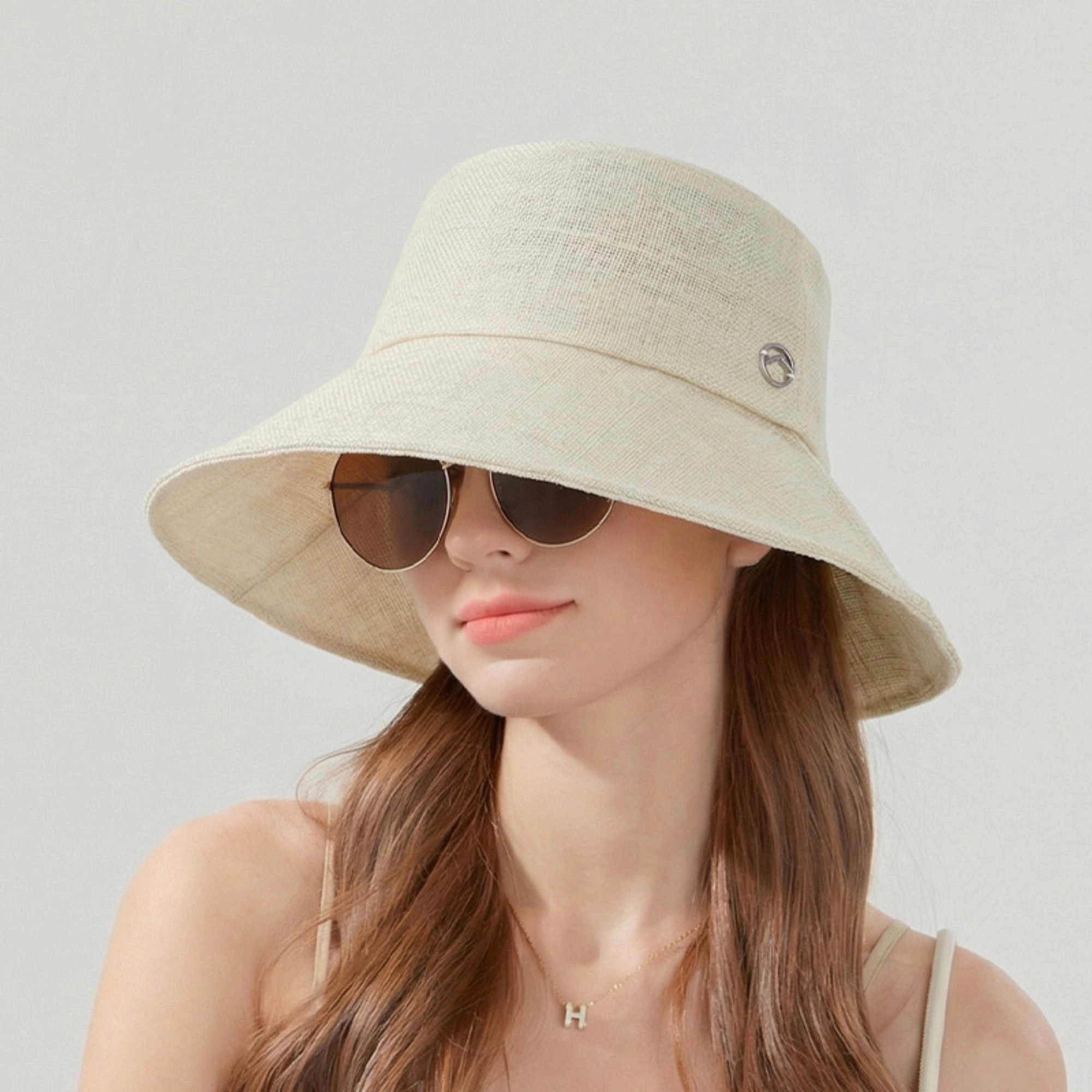 Anna-Kaci Women's Women Wide Brim Bucket Hat Classic Solid Sun Lightweight Casual Everyday