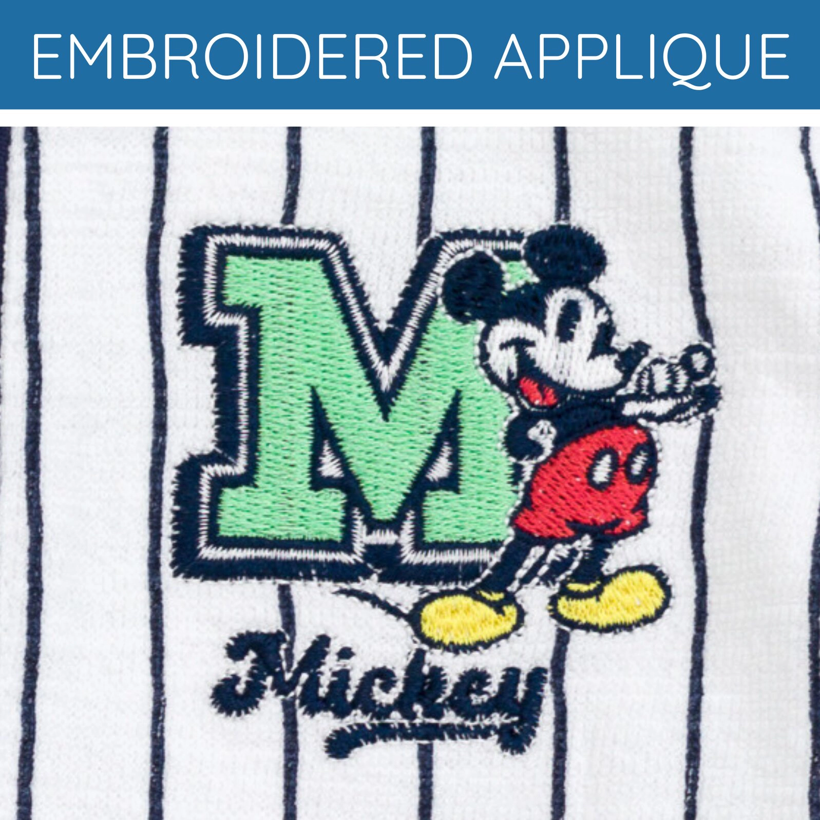 Disney Mickey Mouse Boys' Baseball Jersey and Denim Shorts Set