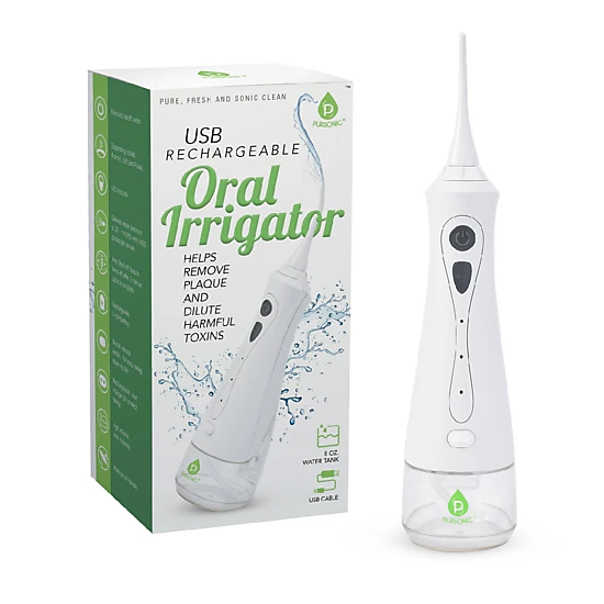 Pursonic Unisex USB Rechargeable Oral Irrigator Water Flosser