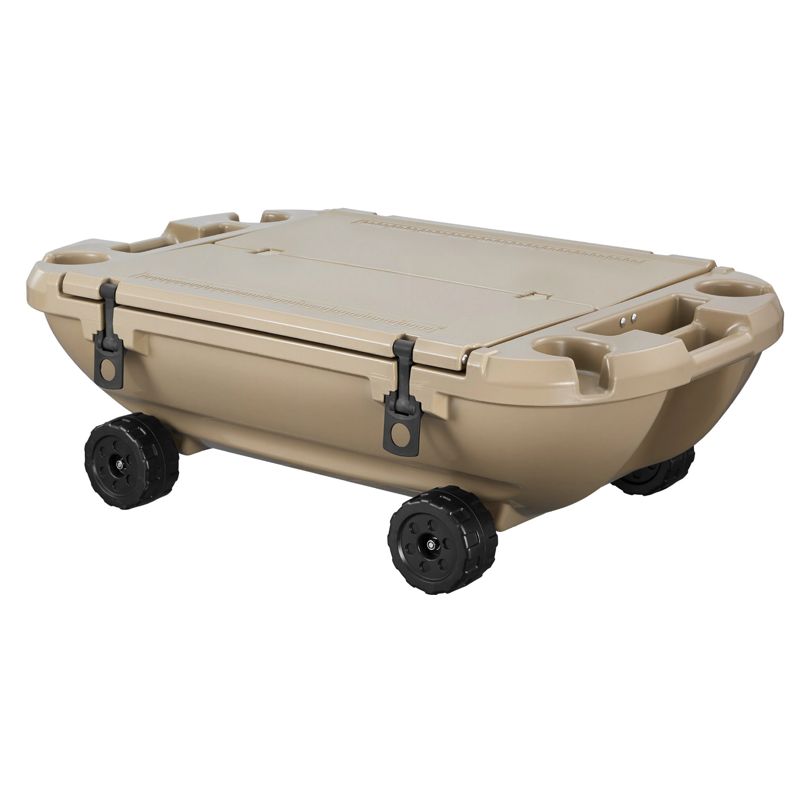 HONGGE Floating Cooler 40 QT Floating Ice Chest with Dry Storage & Tow Rope Premium LLDPE Amphibious Drink Cooler for