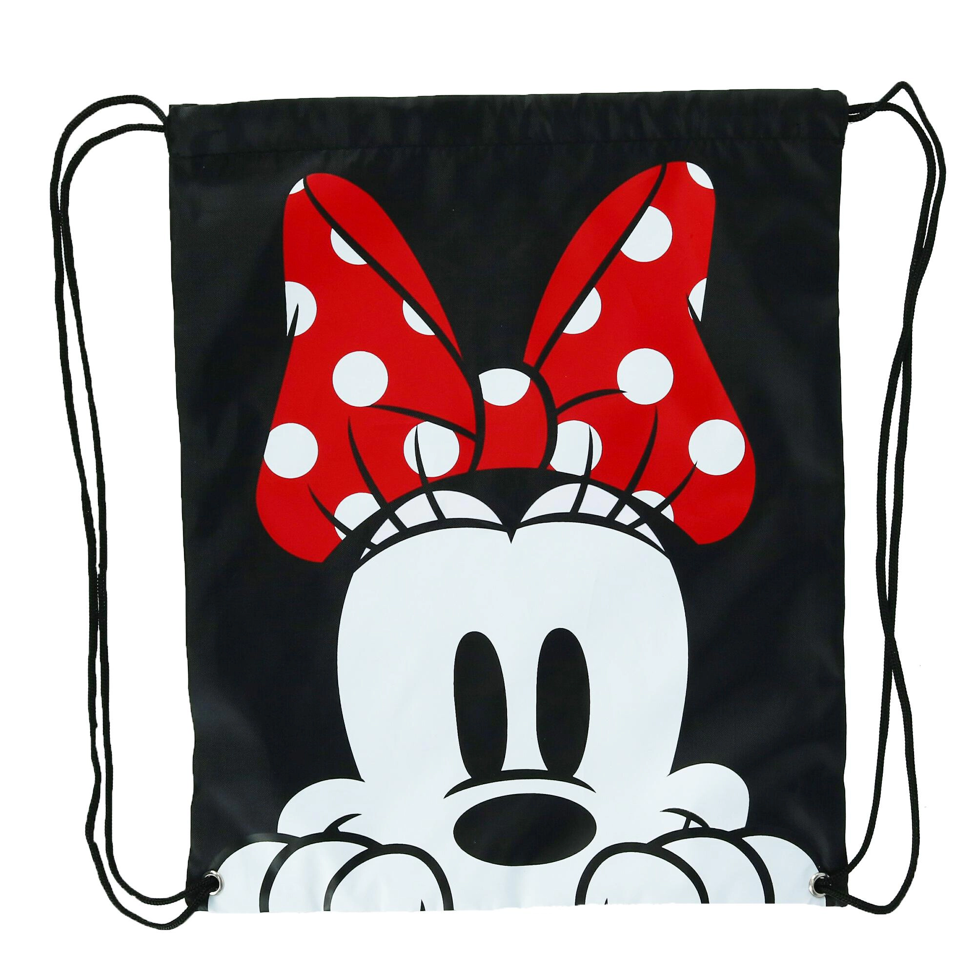 Disney Disney Minnie Mouse Face Drawstring Backpack Bag