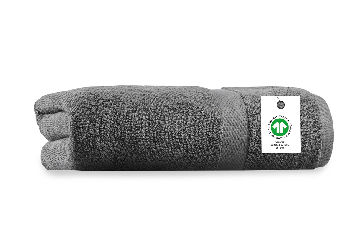 Delara Organic Cotton Luxuriously Plush Bath Towel 30x58 inches GOTS and Oeko-TEX Certified Premium Hotel Quality Towels